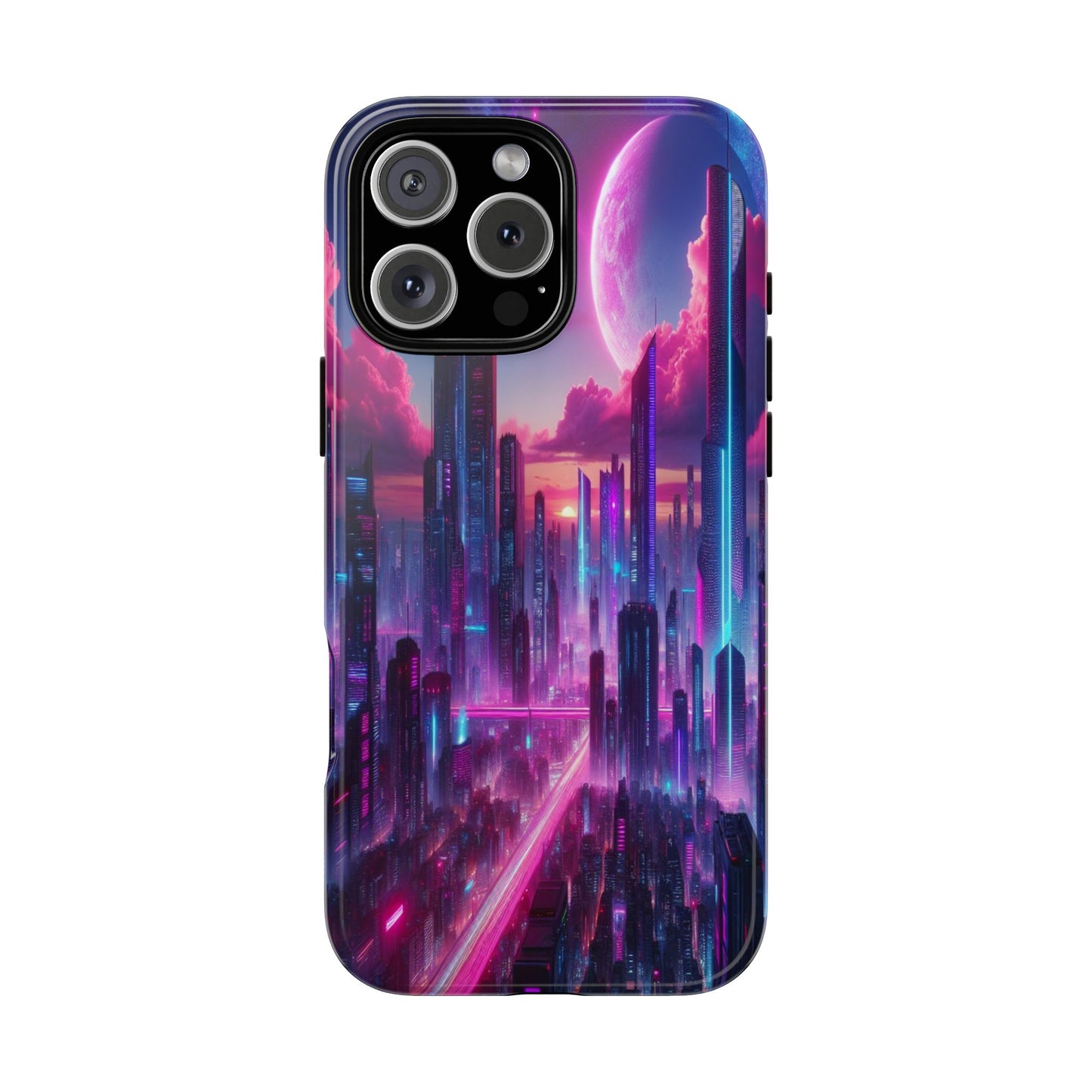 Futuristic Skyline Fantasy - Phone Case