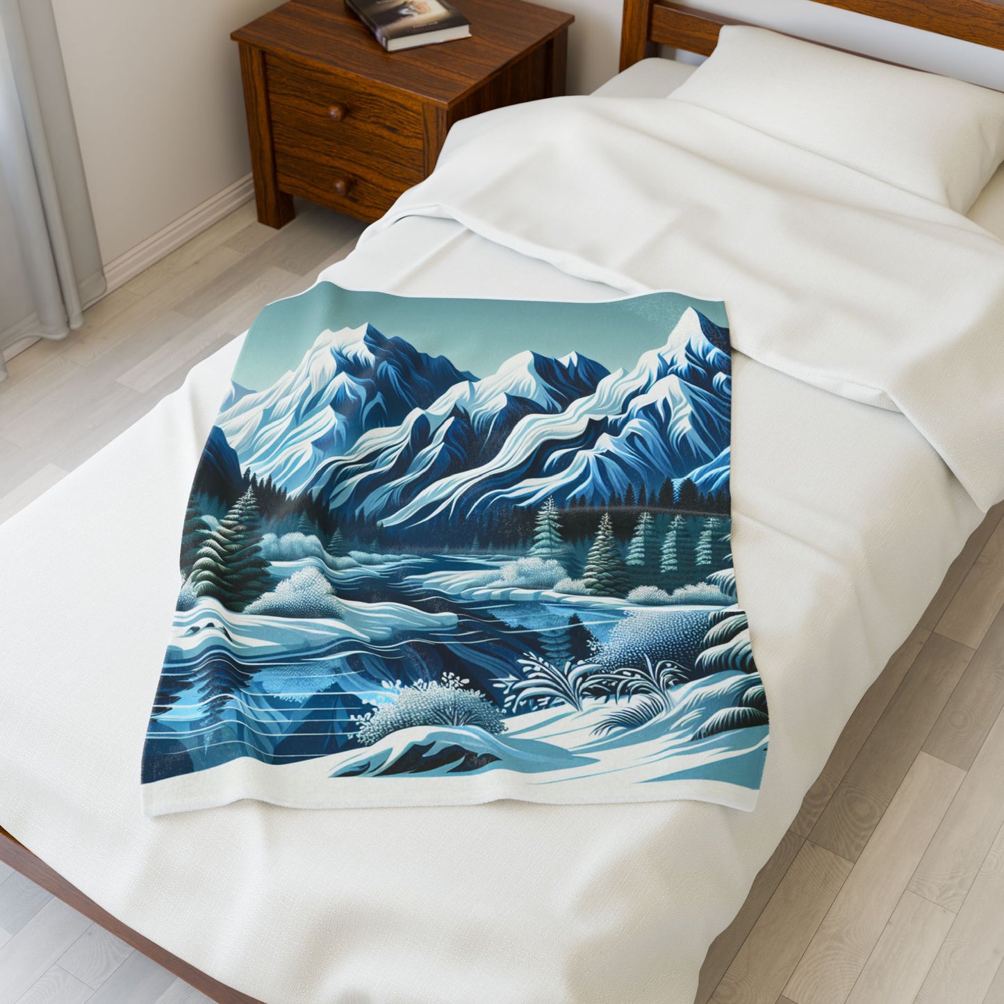 Winter Wilderness Majesty - Plush Blanket