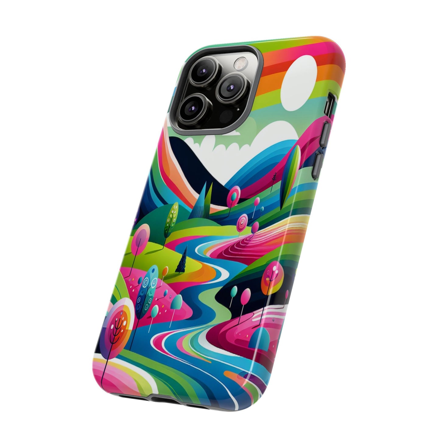 Colorful Landscape Journey - Phone Case