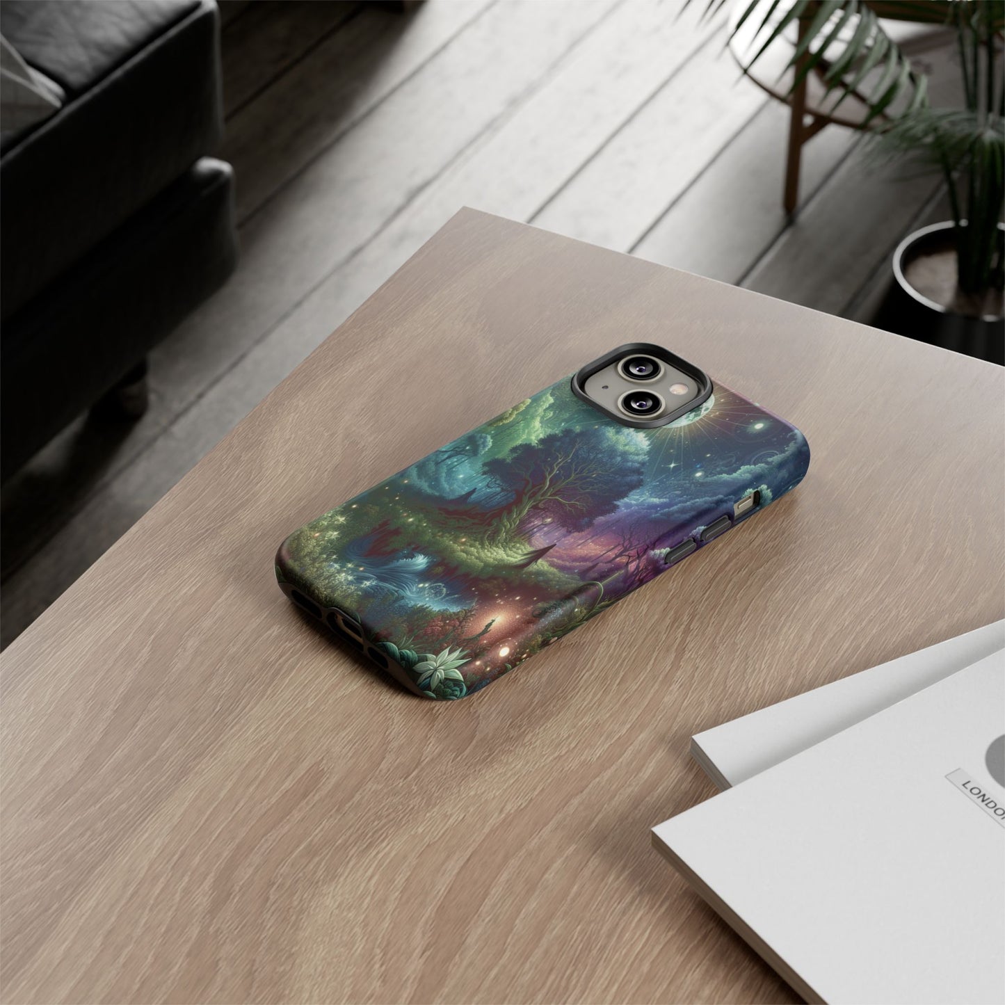 Luminous Forest Nightscape - Phone Case