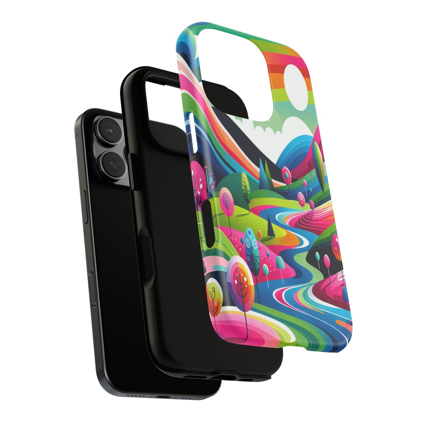 Colorful Landscape Journey - Phone Case