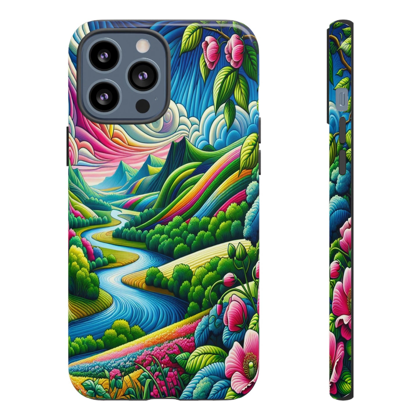 Colorful Landscape Fantasy - Phone Case