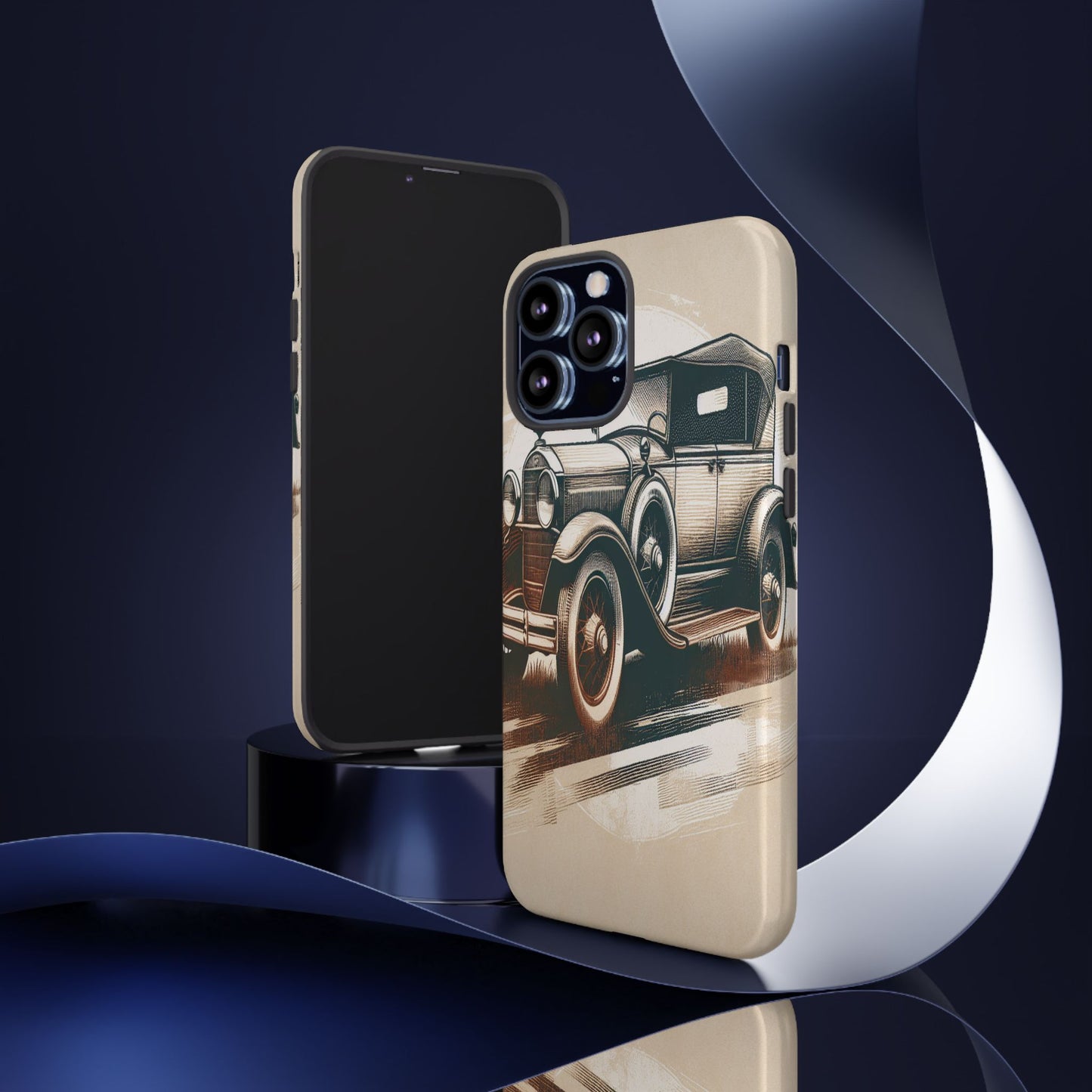 Vintage Wheels in Motion - Phone Case