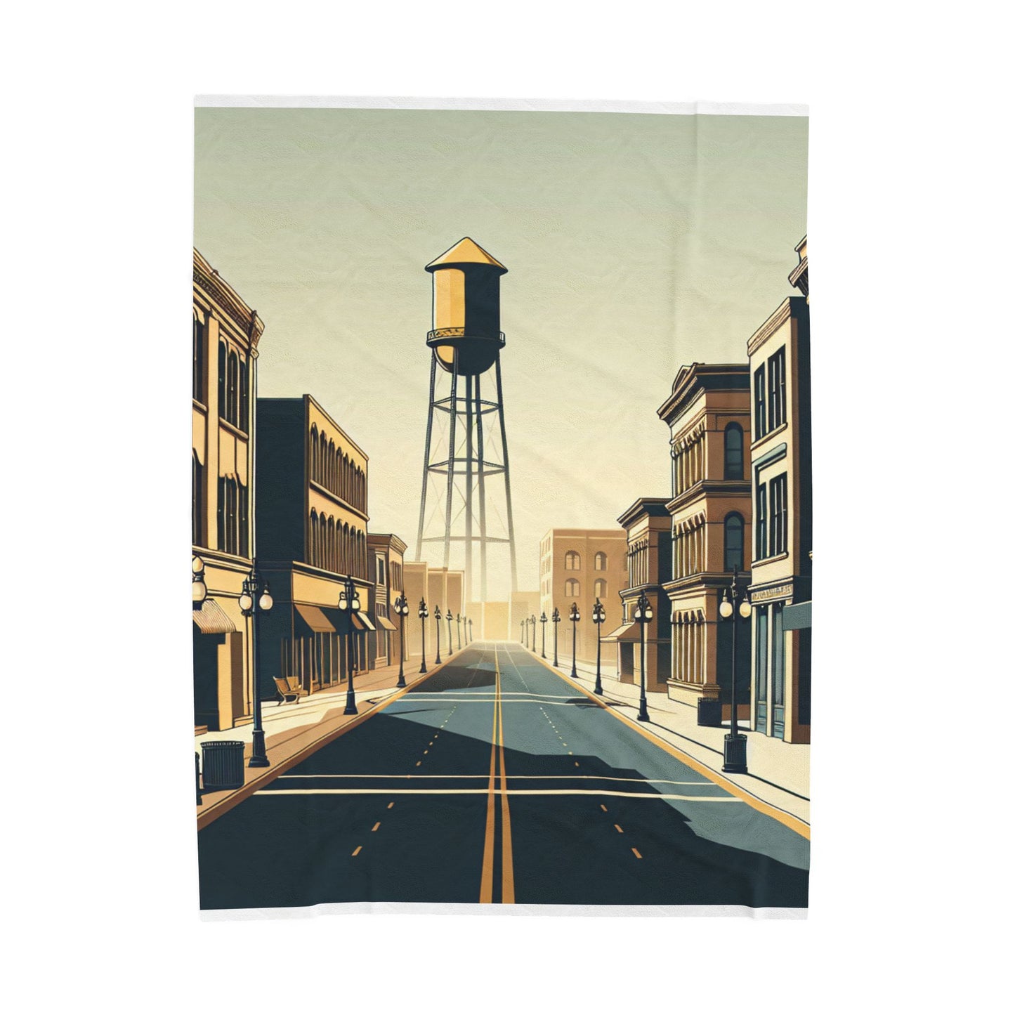 Empty Streets at Dawn - Plush Blanket