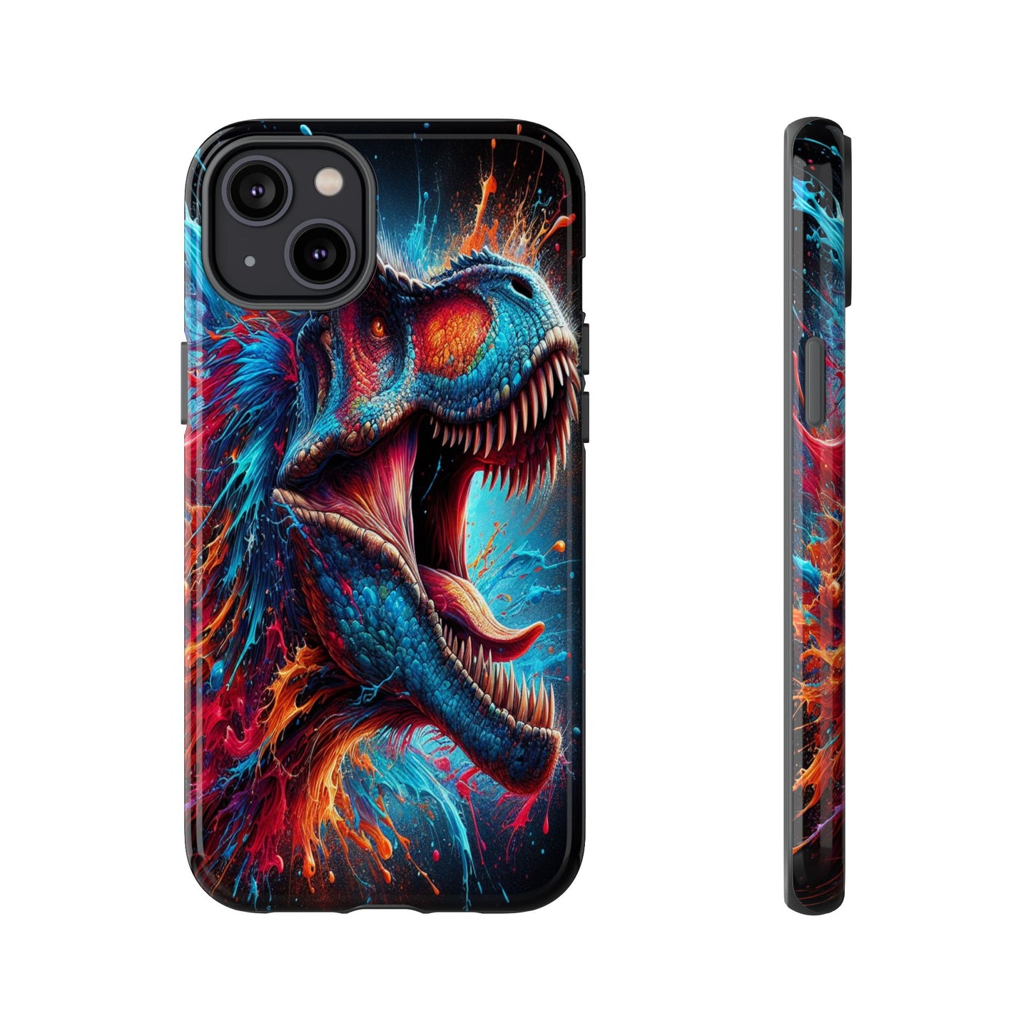 Colorburst Dinosaur Roar - Phone Case