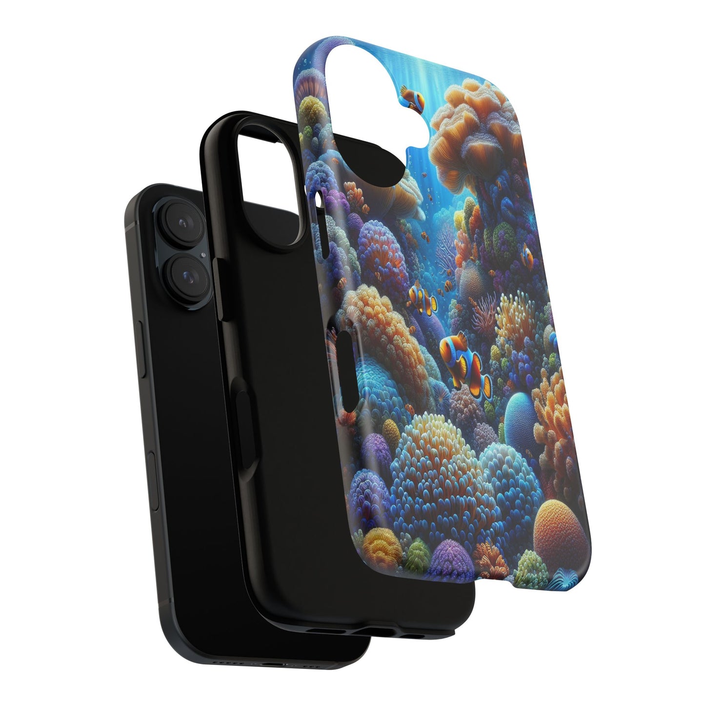Custom ProtectiveUnderwater Paradise Alive with ColorIphone Case Compatible With Iphone 16 15 14 - Phone Cover
