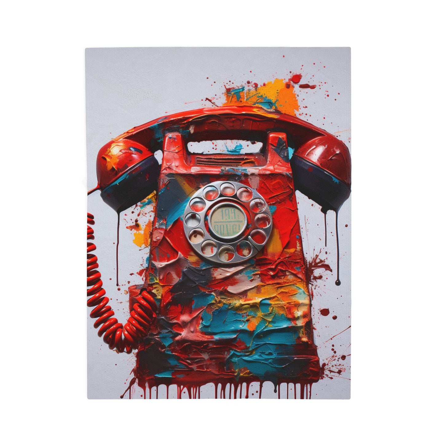 Melting Colors of Communication- Plush Blanket