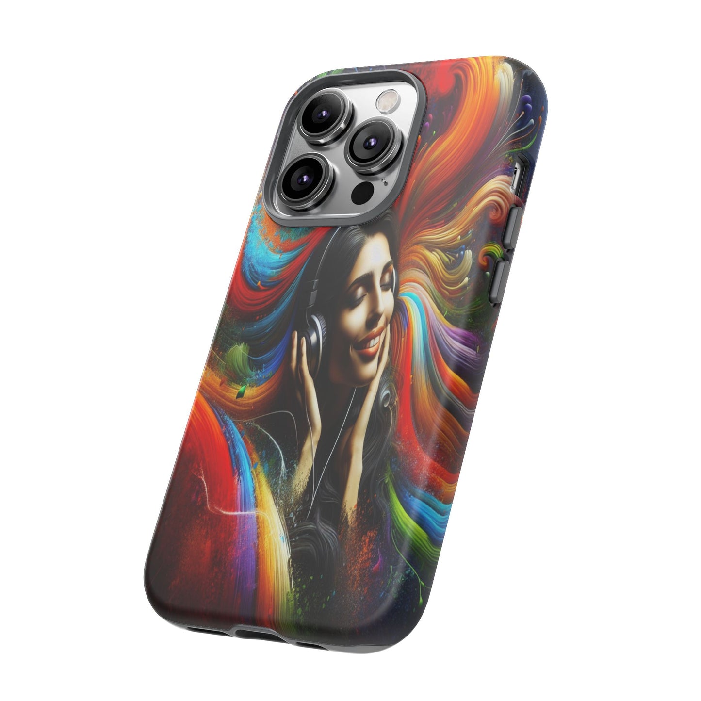 Protective Harmony in Color and Sound Iphone Case Compatible With Iphone 16 15 14 - Phone Cover