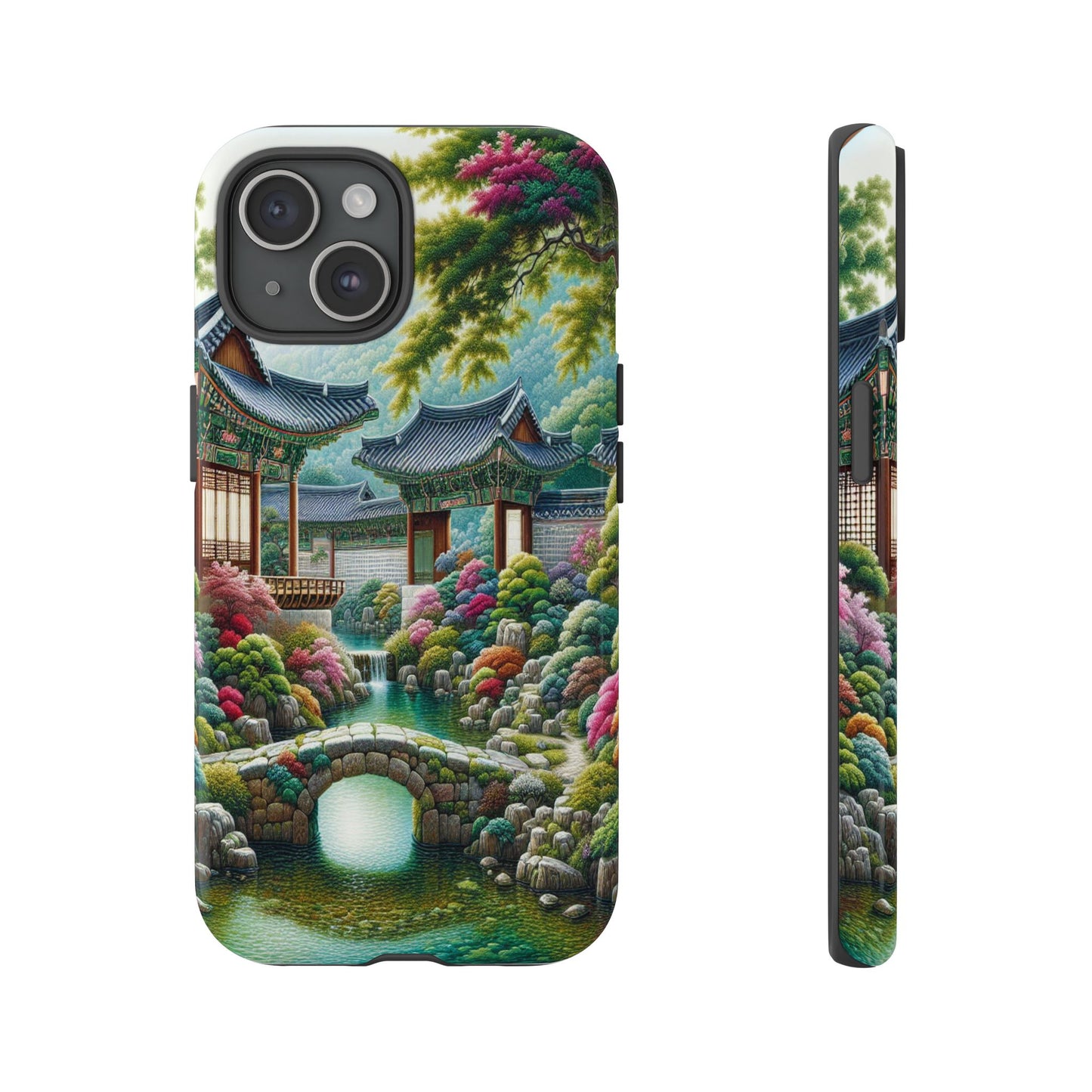 Custom ProtectiveTranquil Garden RetreatIphone Case Compatible With Iphone 16 15 14 - Phone Cover
