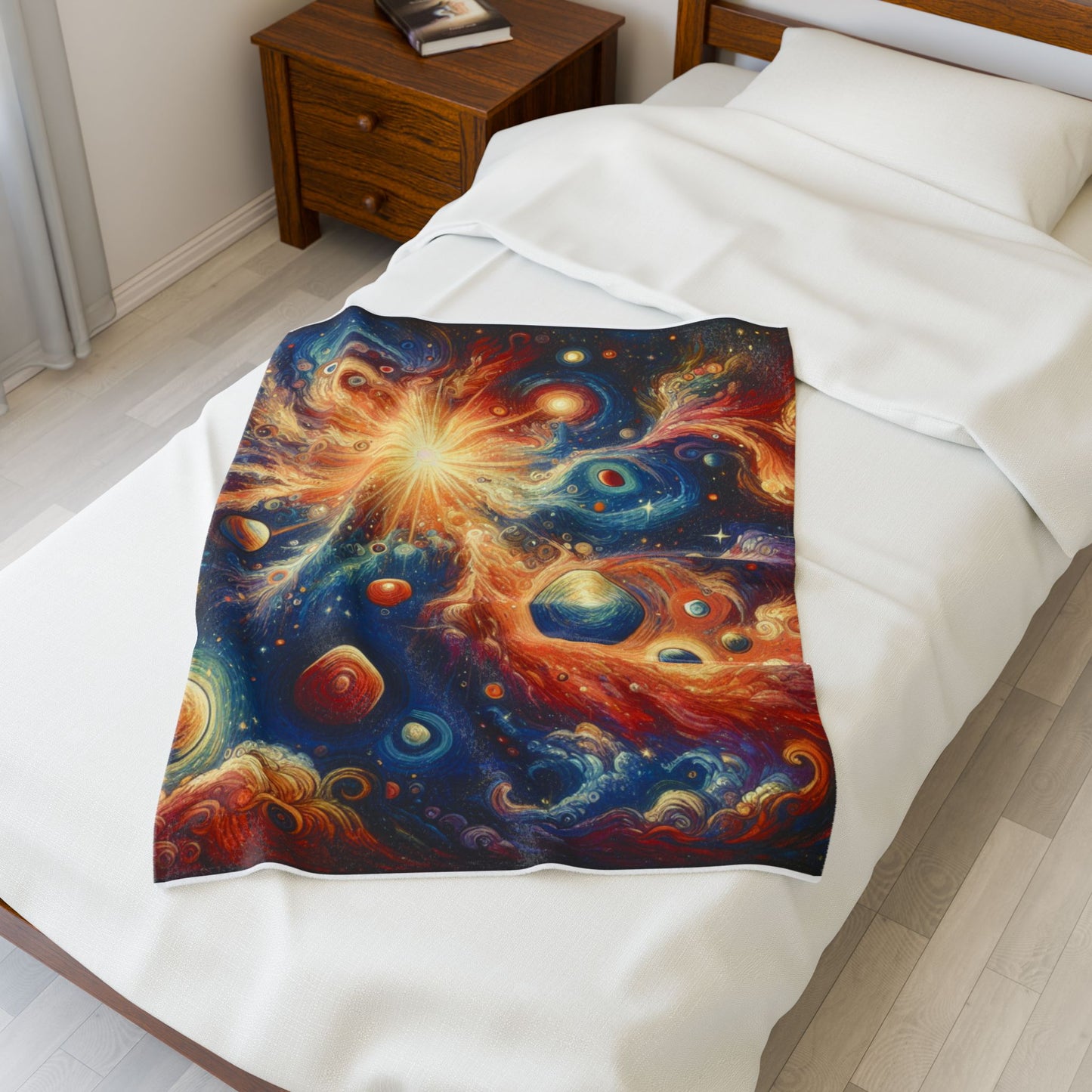 Celestial Spirals - Plush Blanket