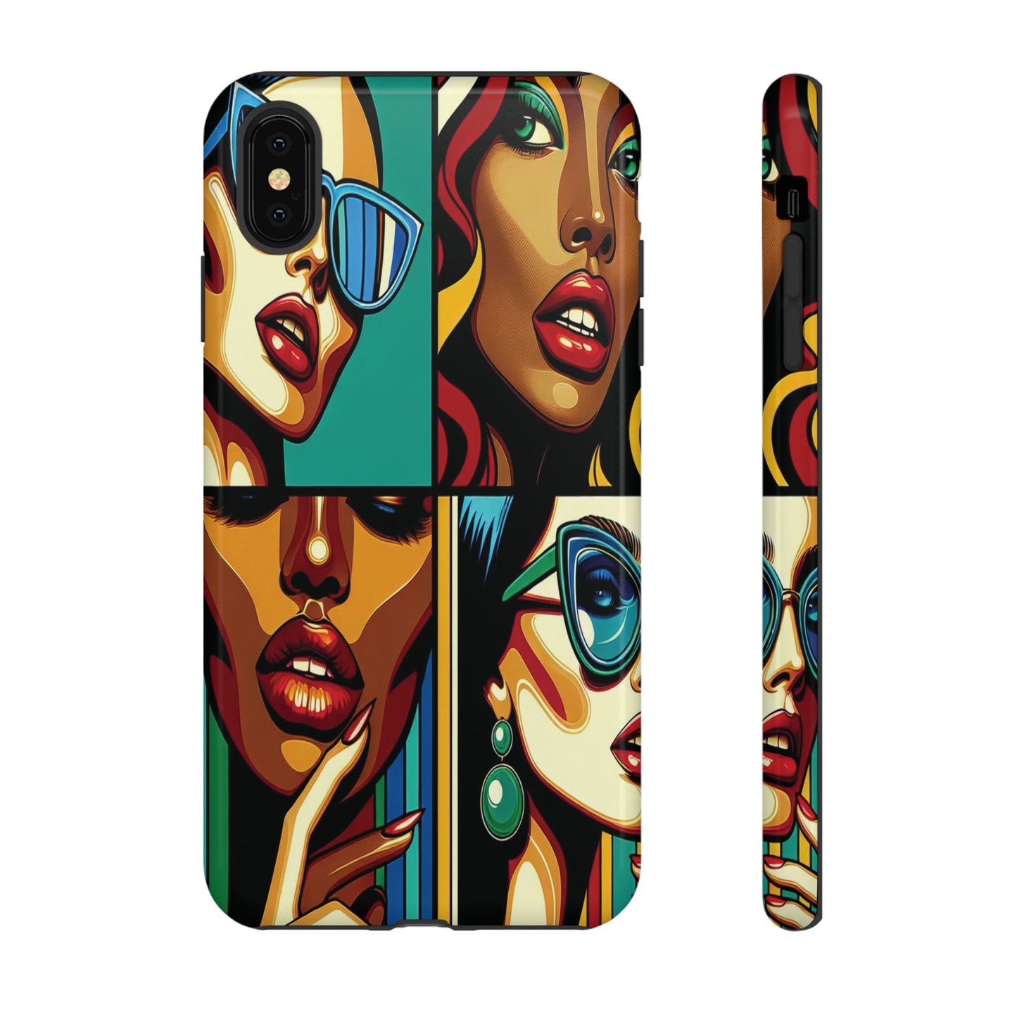 Protective Pop Art Expressions Iphone Case Compatible With Iphone 16 15 14 - Iphone Cover