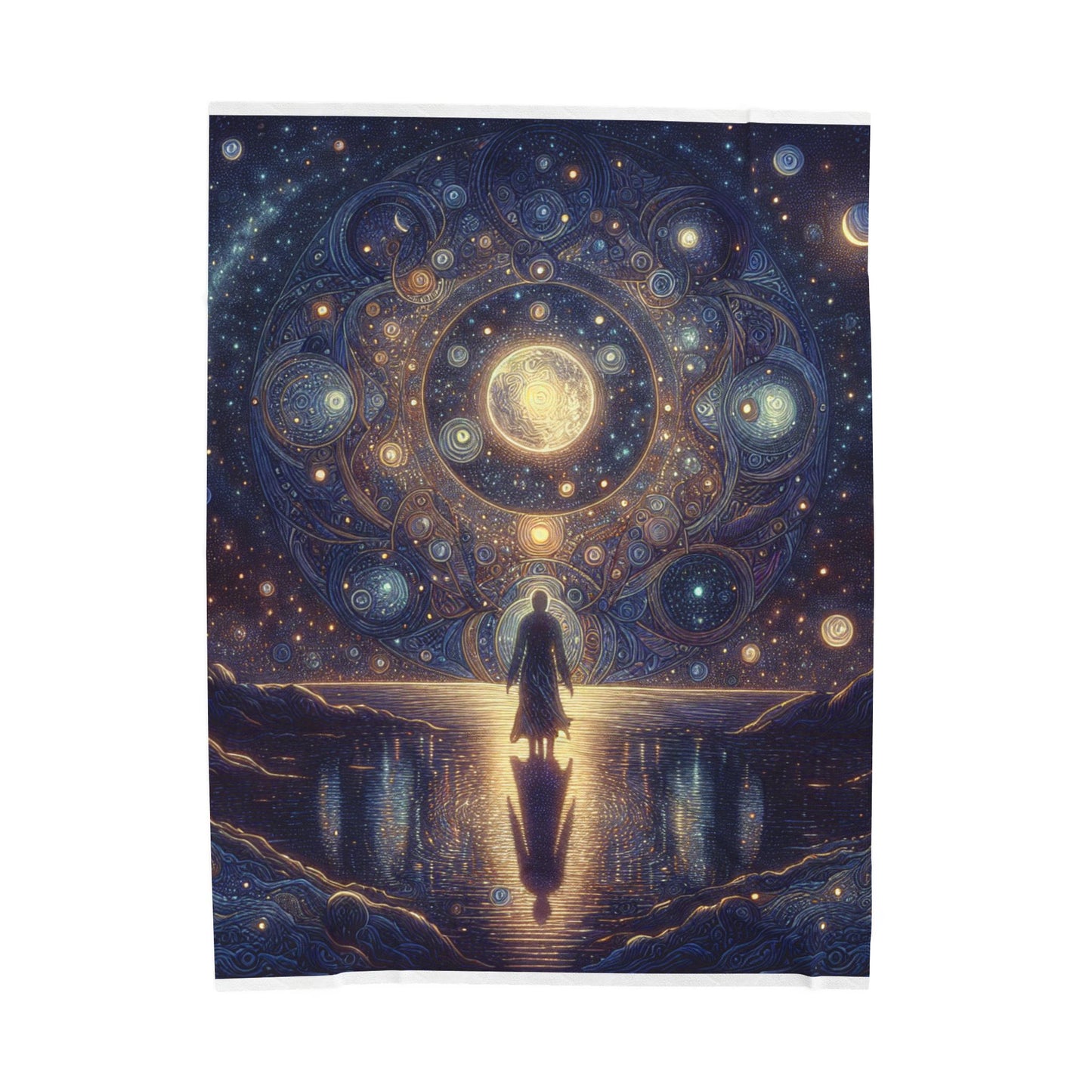 Celestial Wonders Unveiled - Plush Blanket