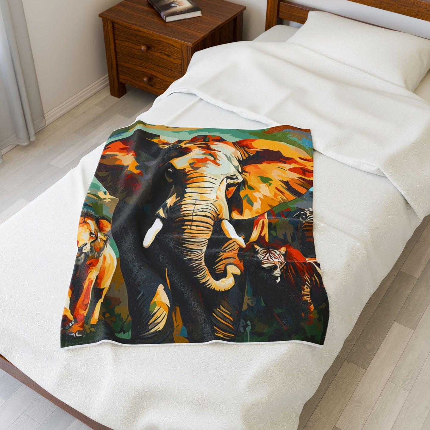 Savanna Giants in Abstract- Plush Blanket