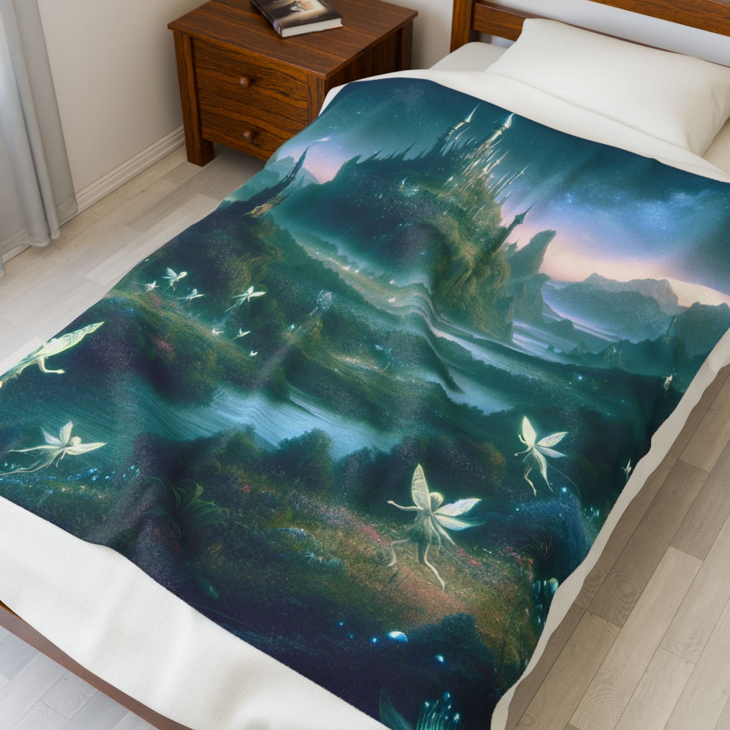 Luminescent Haven by Starlight- Plush Blanket