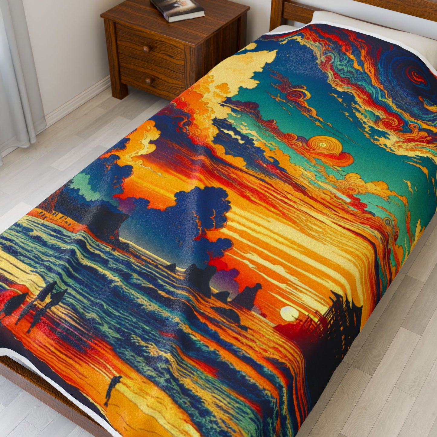 Radiant Harbor Retreat - Plush Blanket