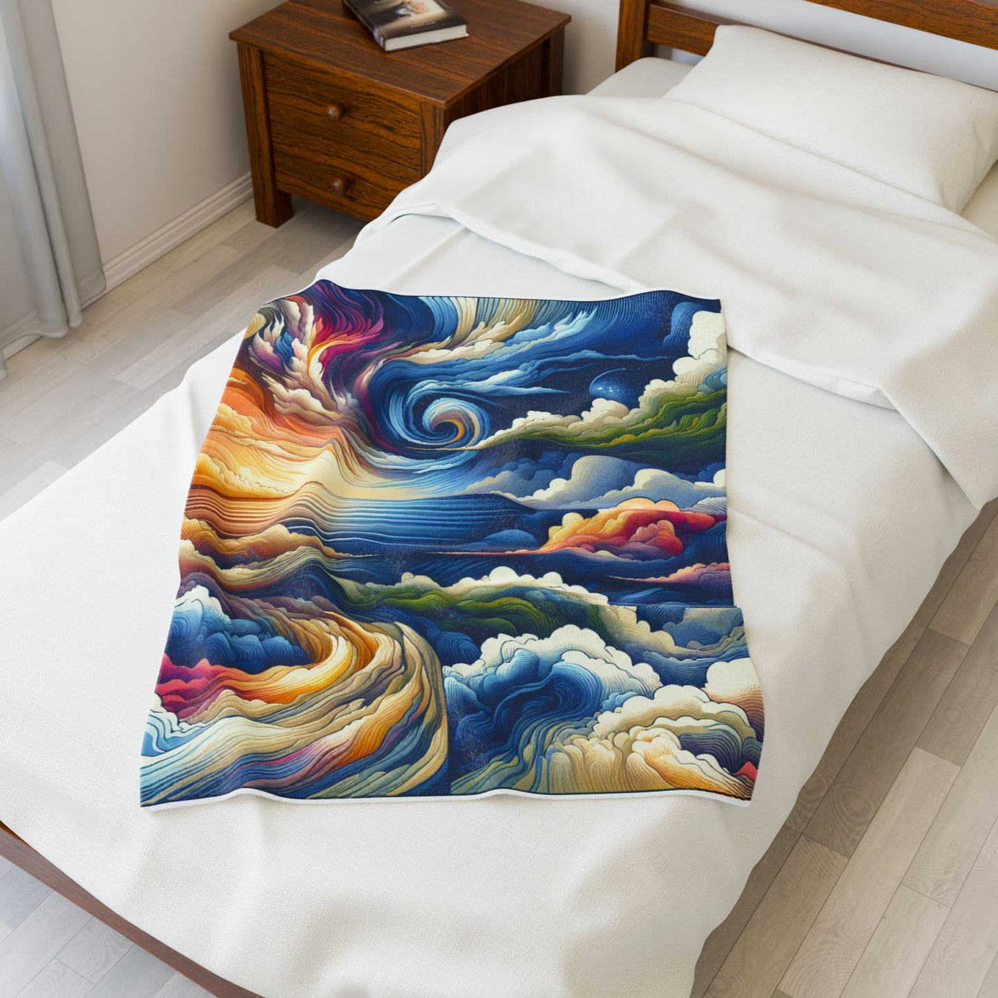 Swirling Creation - Plush Blanket