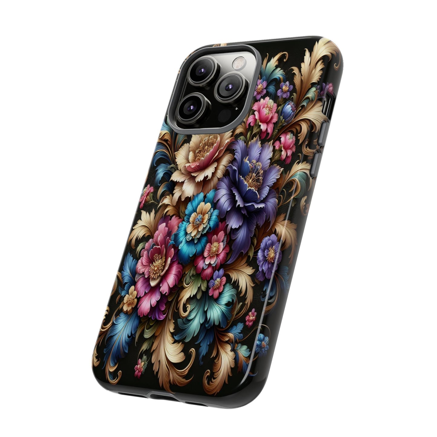 Custom ProtectiveFloral RadianceIphone Case Compatible With Iphone 16 15 14 - Phone Cover