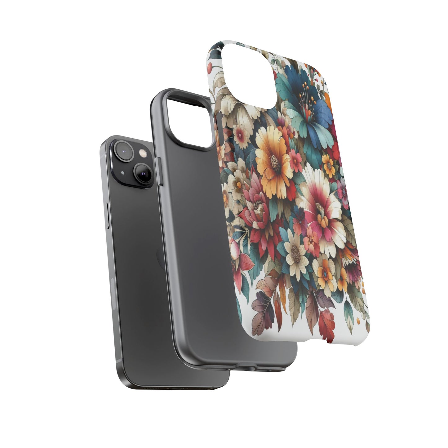 Floral Celebration in Colorful Hues - Phone Case