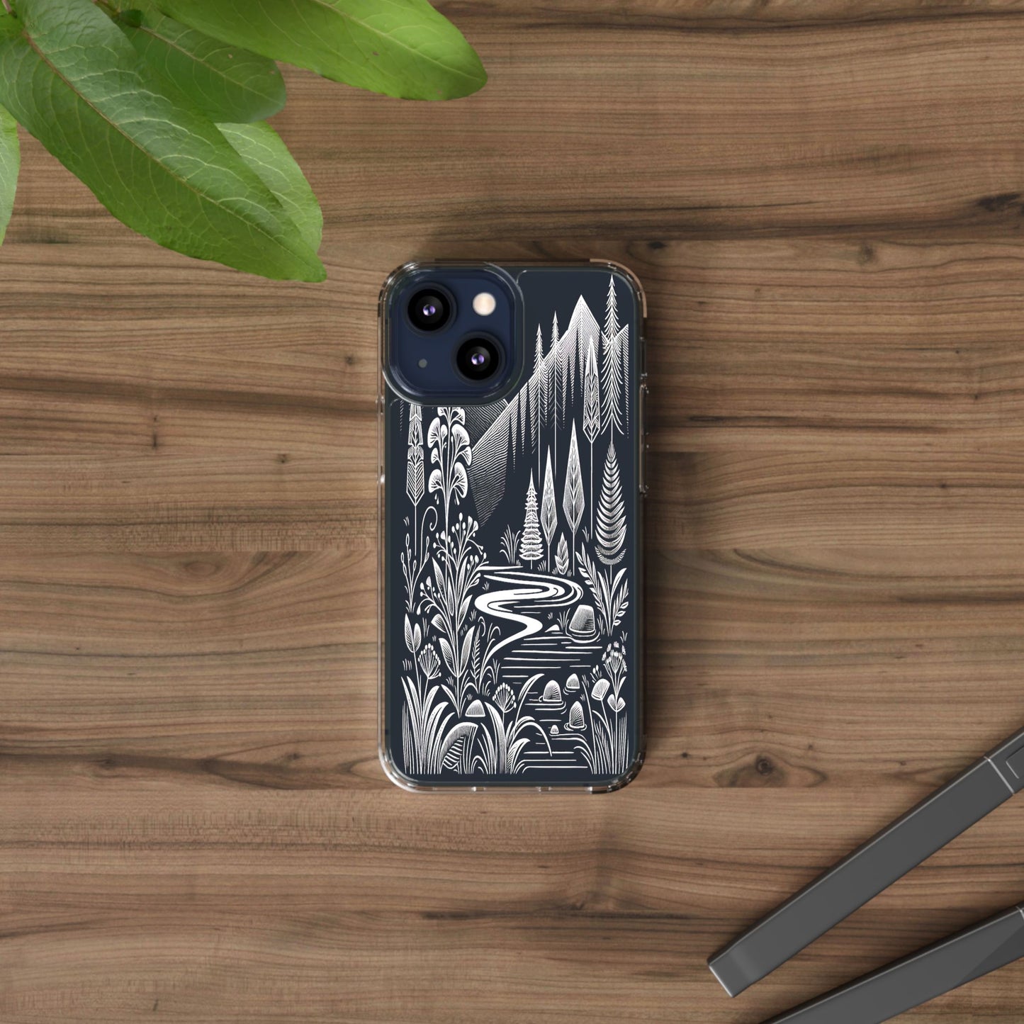 Transparent Alpine Wilderness Pathways Iphone Case Compatible With Iphone 16 15 14 - Clear Phone Cover