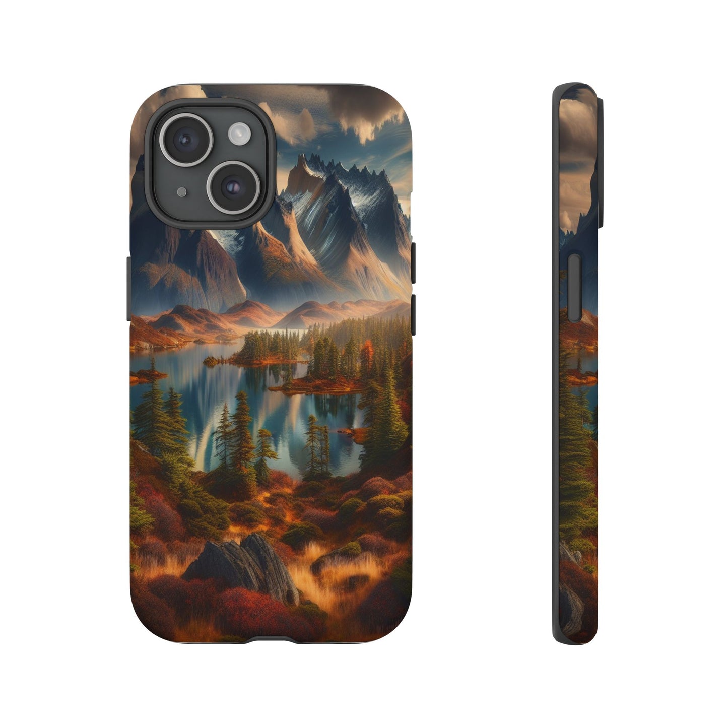 Custom ProtectiveMajestic Peaks and Tranquil WatersIphone Case Compatible With Iphone 16 15 14 - Phone Cover