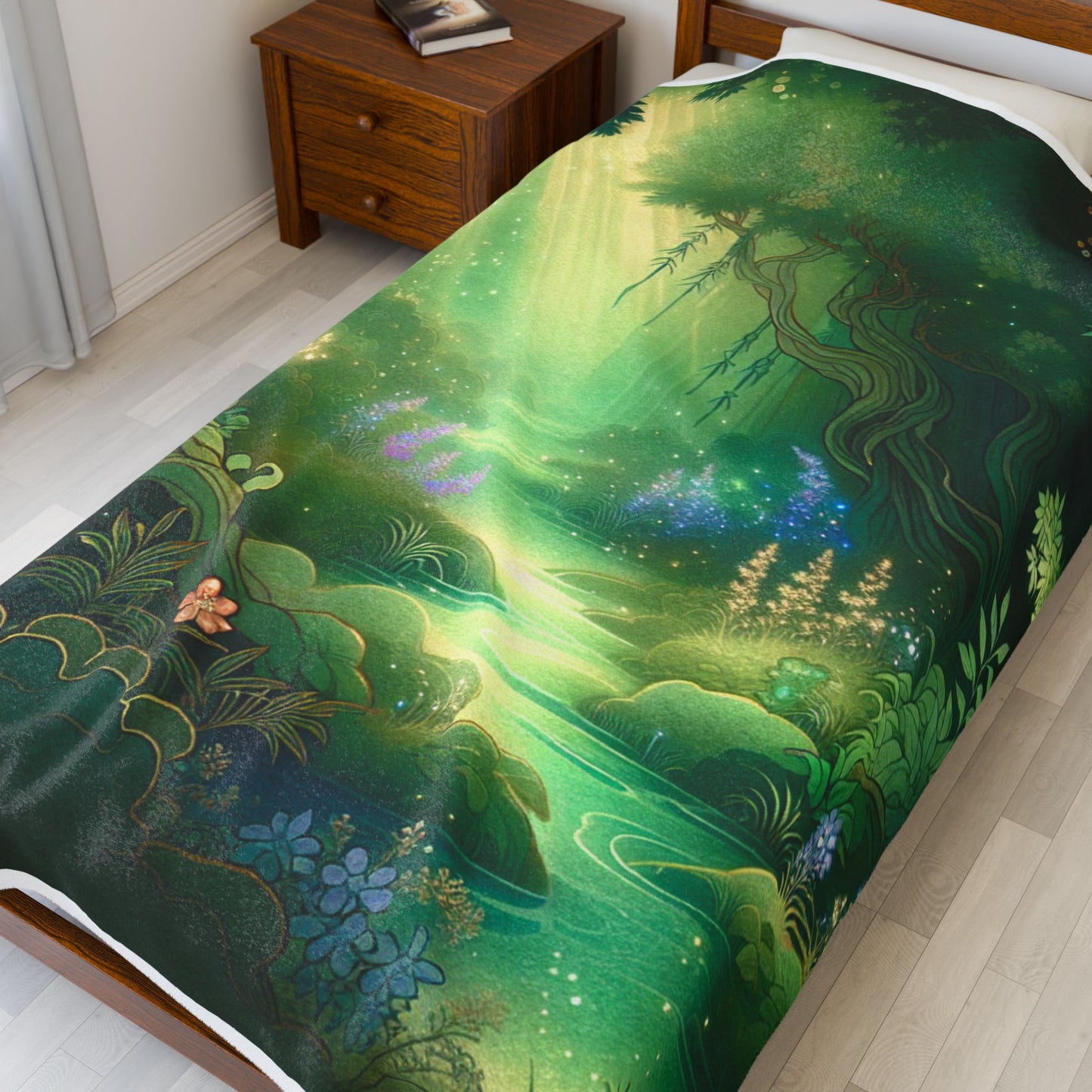 Enchanted Glade Radiance - Plush Blanket