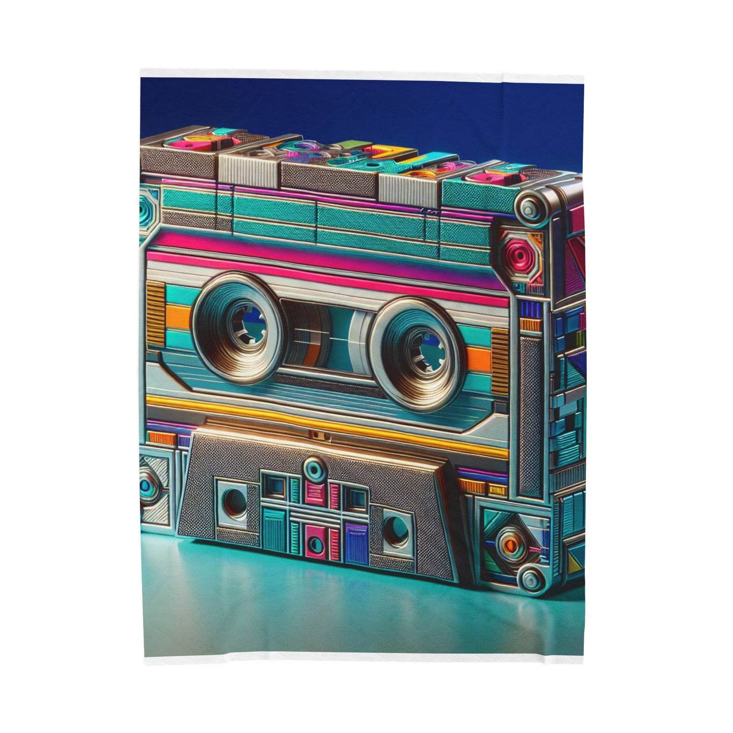 Retro Audio Tape Revival- Plush Blanket