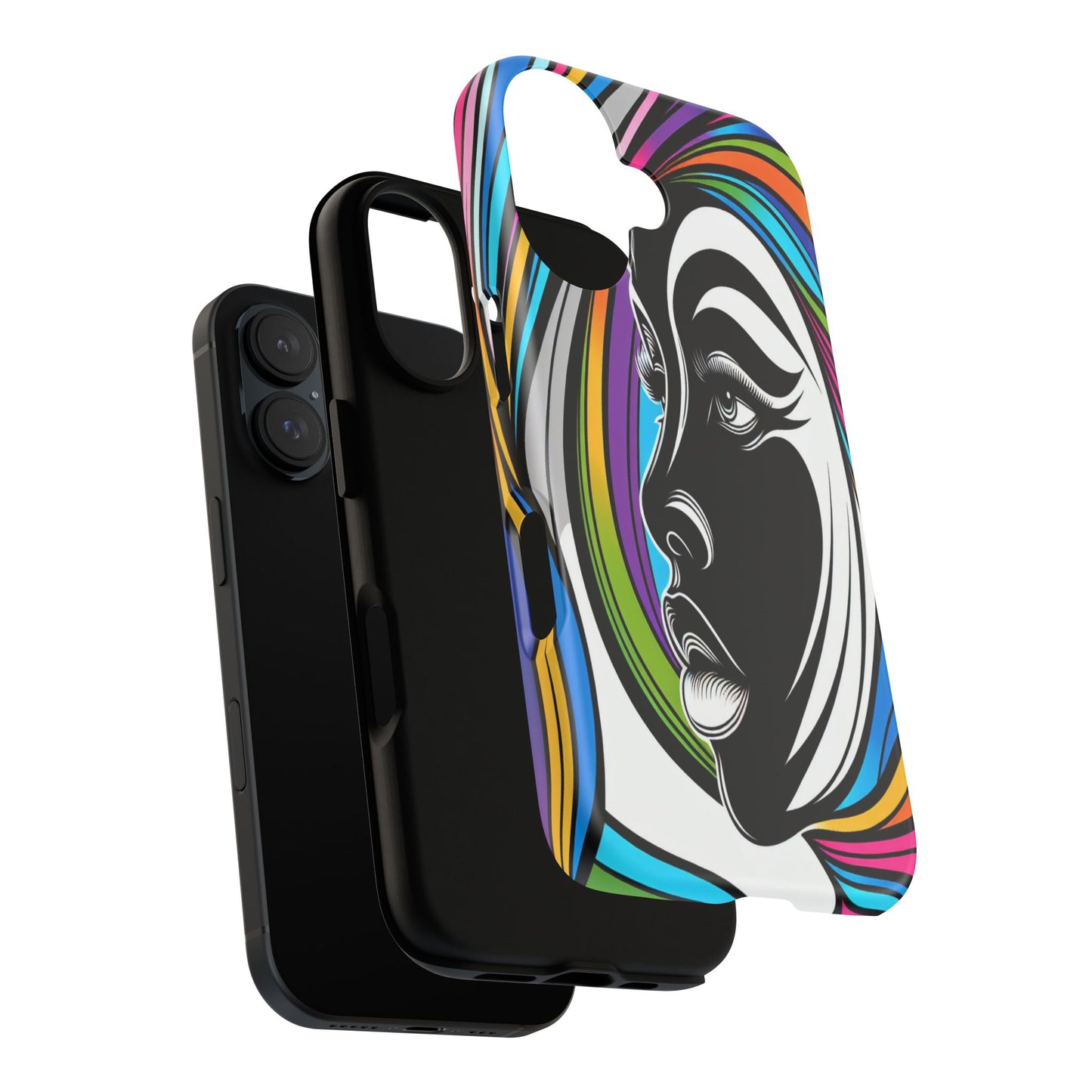 Colorful Portrait Fusion - Phone Case