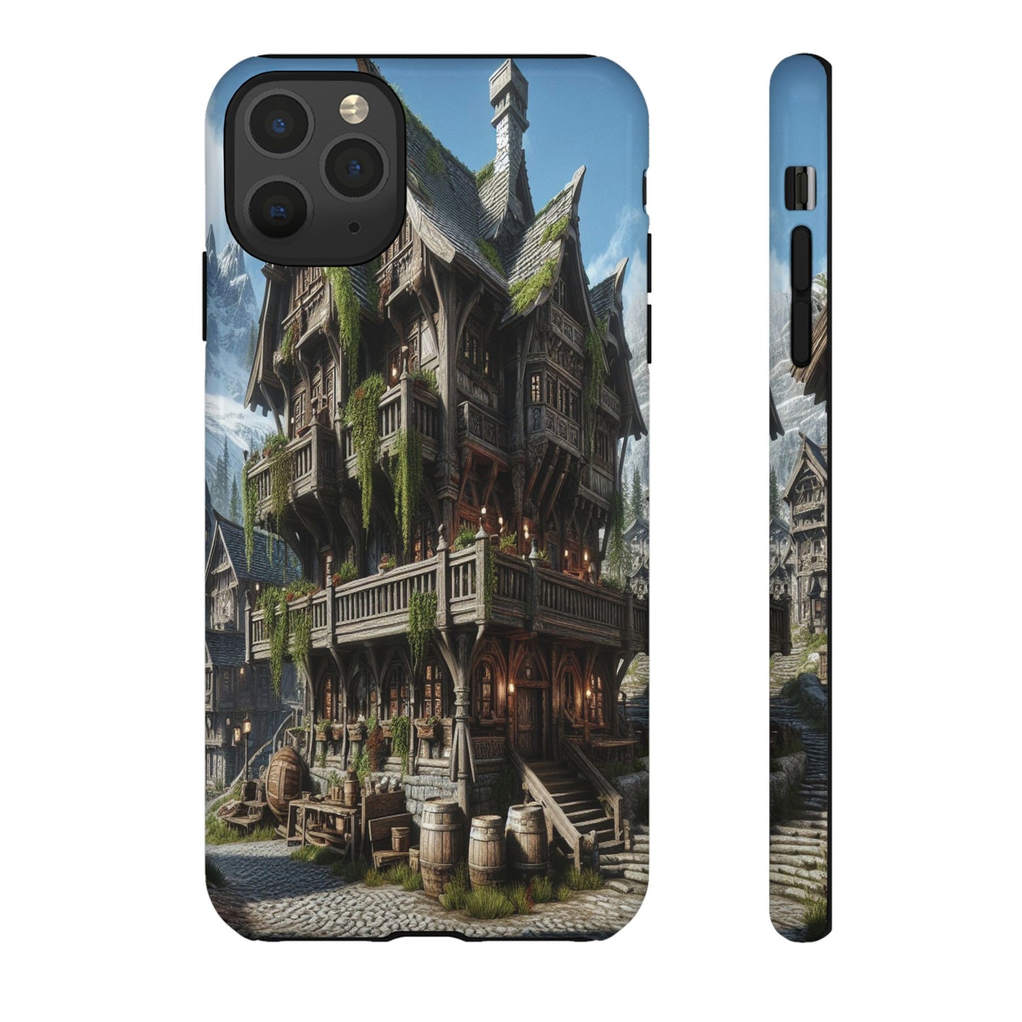 Custom ProtectiveMountain Village RetreatIphone Case Compatible With Iphone 16 15 14 - Phone Cover