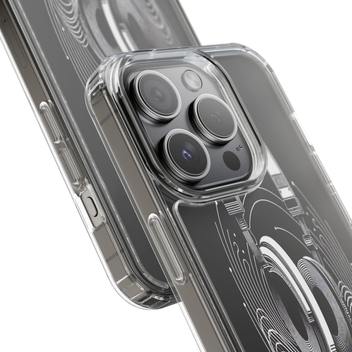 Transparent Sound Waves Unleashed Iphone Case Compatible With Iphone 16 15 14 - Clear Phone Cover