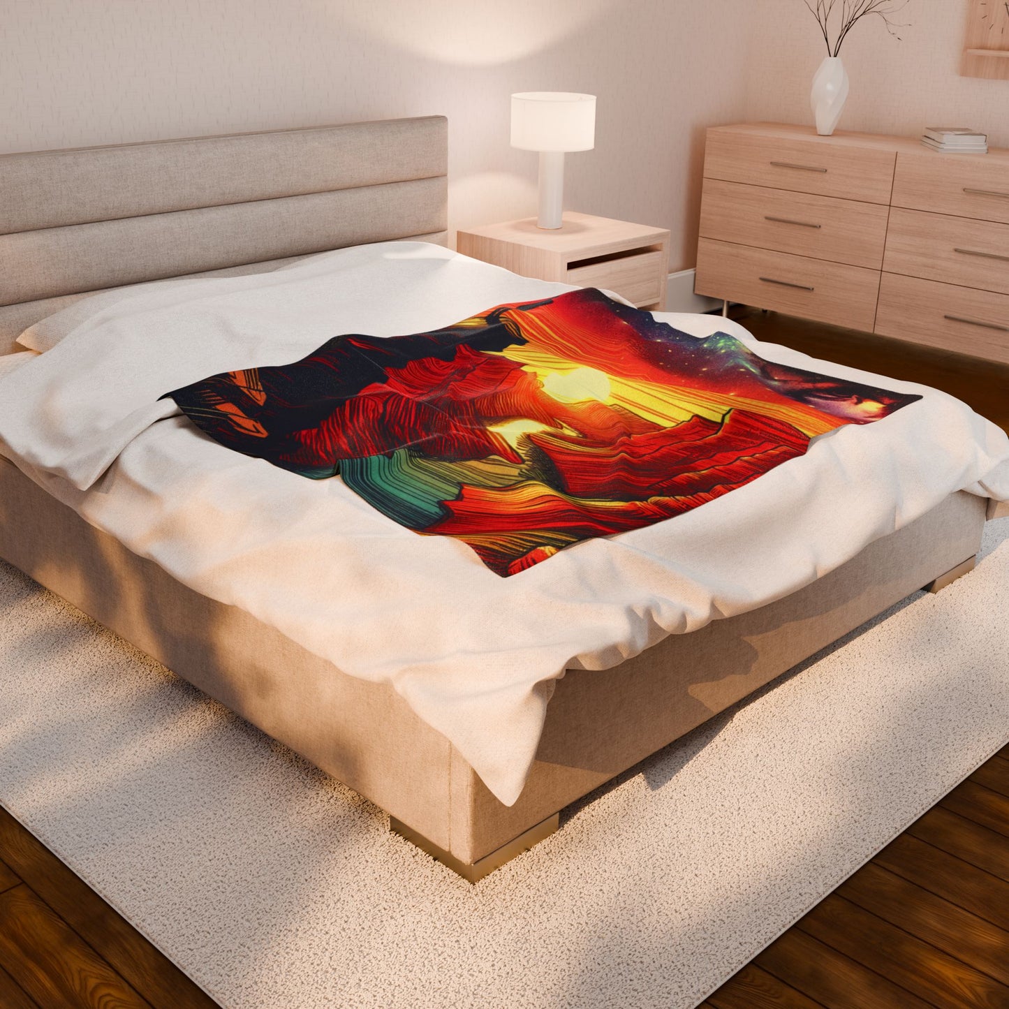 Canyon Reverie at Dawn - Plush Blanket