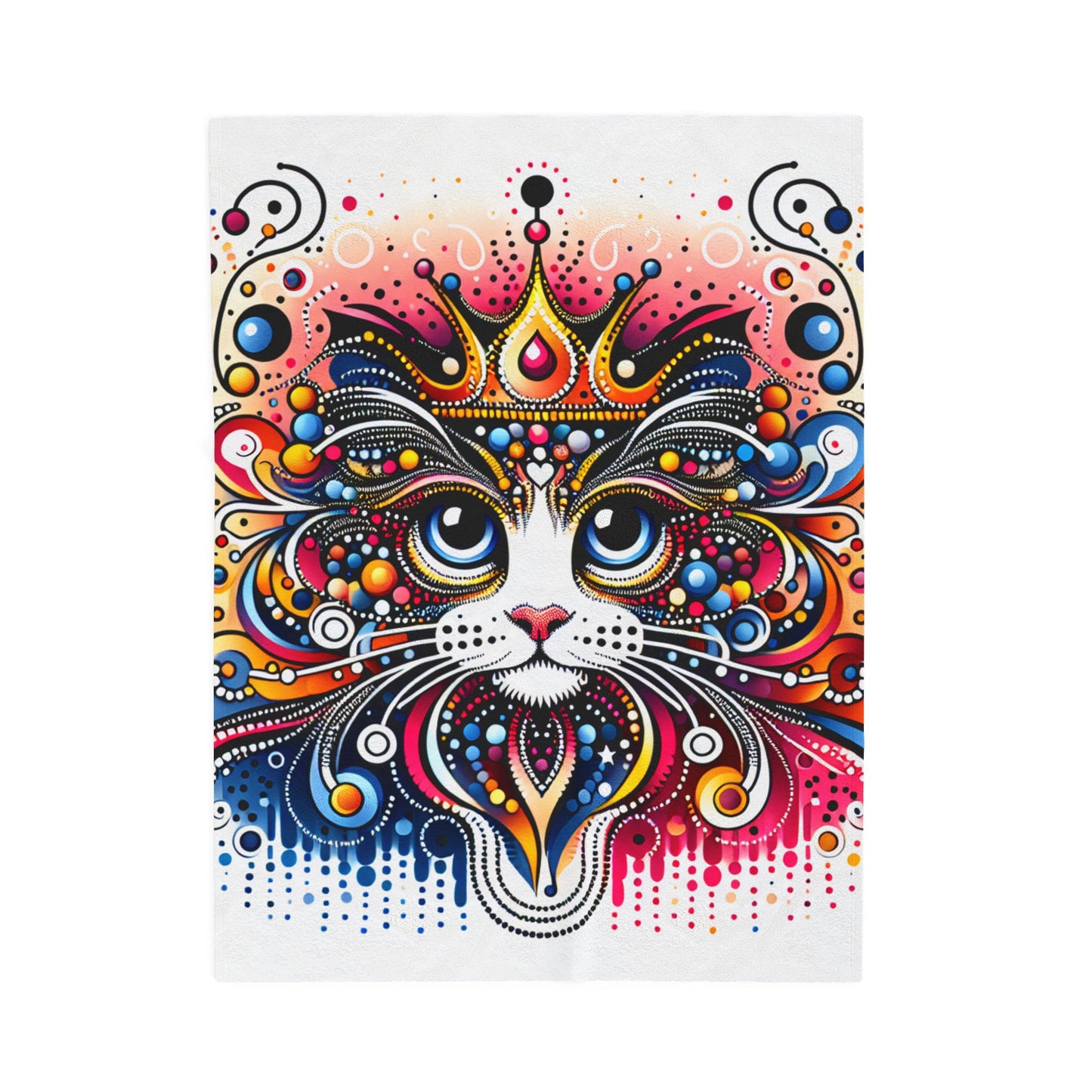 Majestic Feline Splendor - Plush Blanket