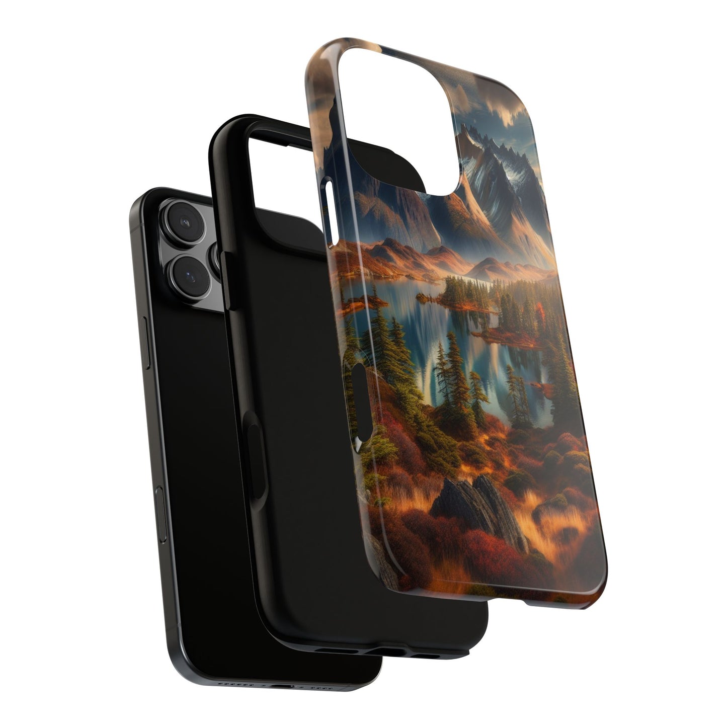 Custom ProtectiveMajestic Peaks and Tranquil WatersIphone Case Compatible With Iphone 16 15 14 - Phone Cover