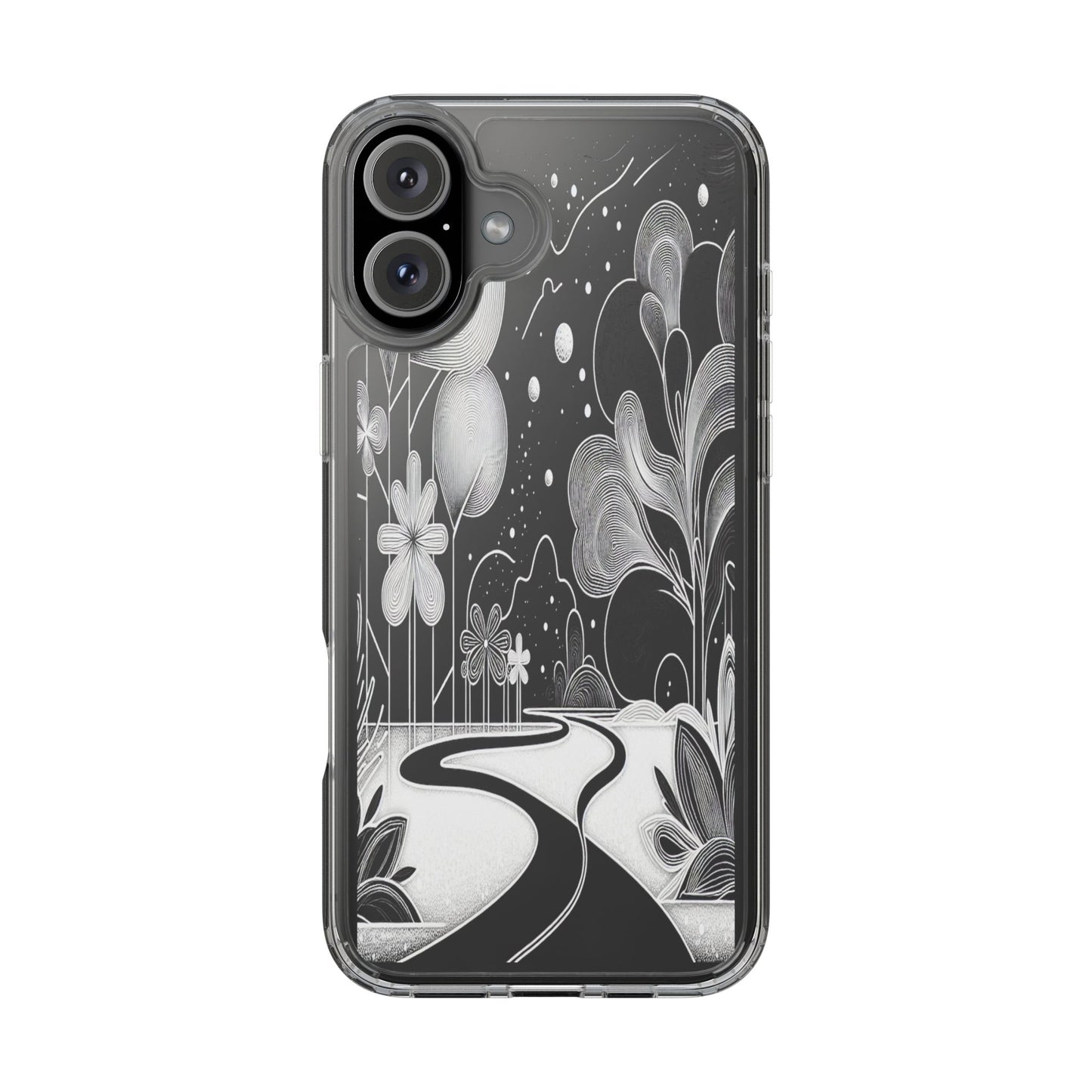 Transparent Pathway to Imagination Iphone Case Compatible With Iphone 16 15 14 - Clear Phone Cover