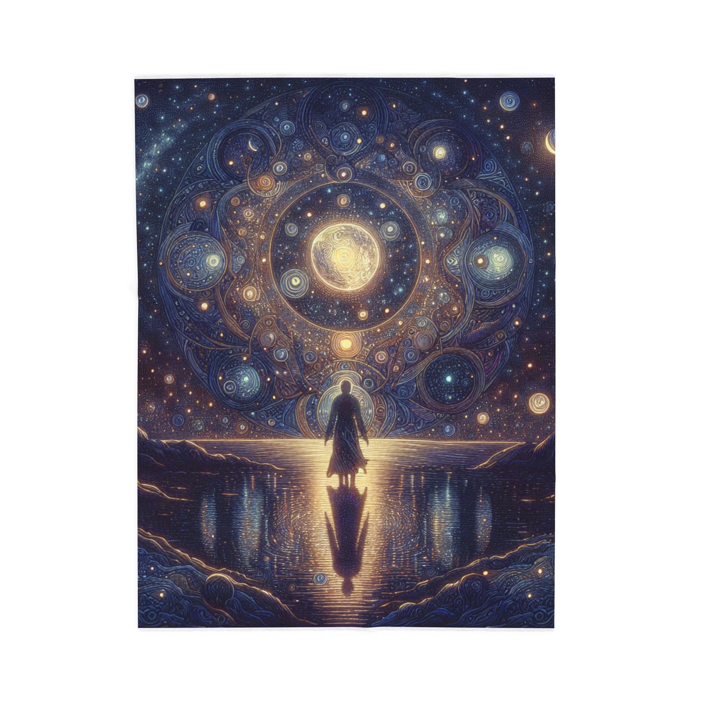 Celestial Wonders Unveiled - Plush Blanket