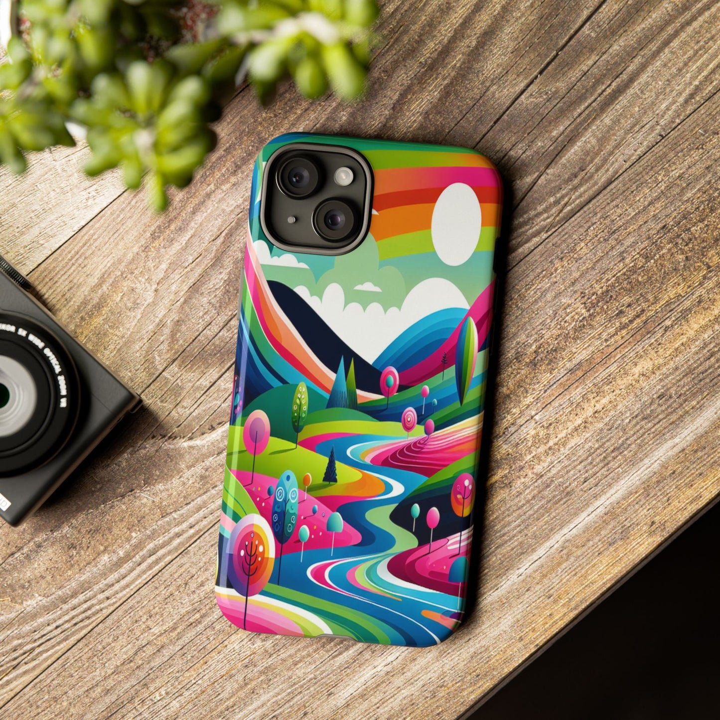Colorful Landscape Journey - Phone Case