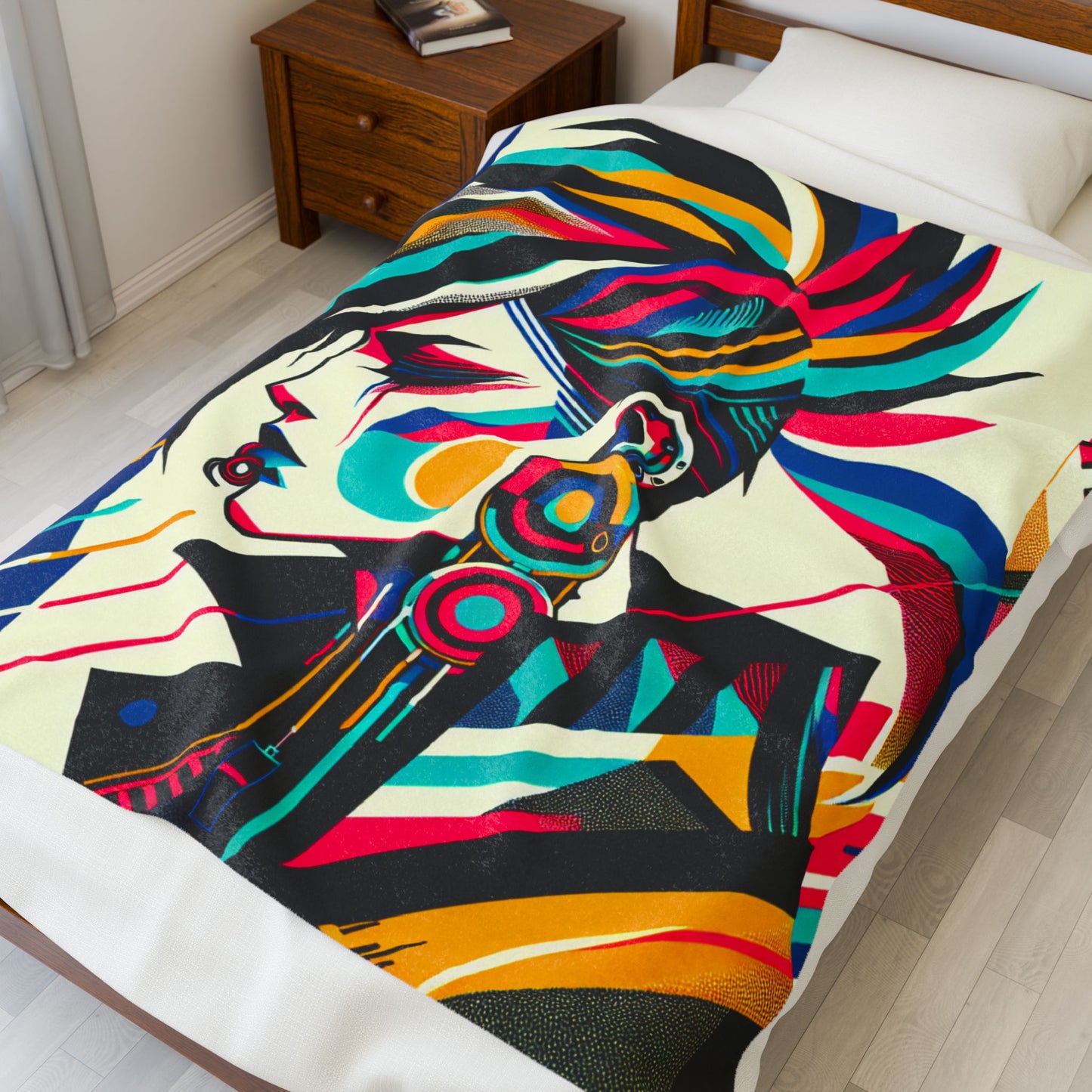 Punk Vibes in Motion - Plush Blanket