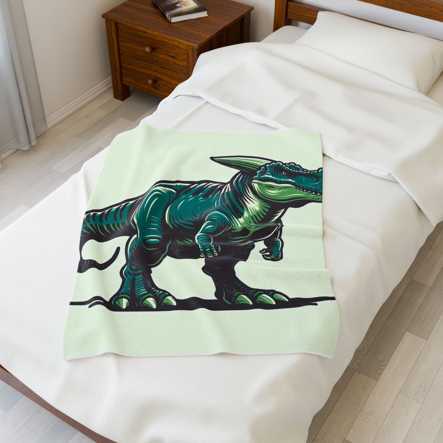 Prehistoric Stride- Plush Blanket