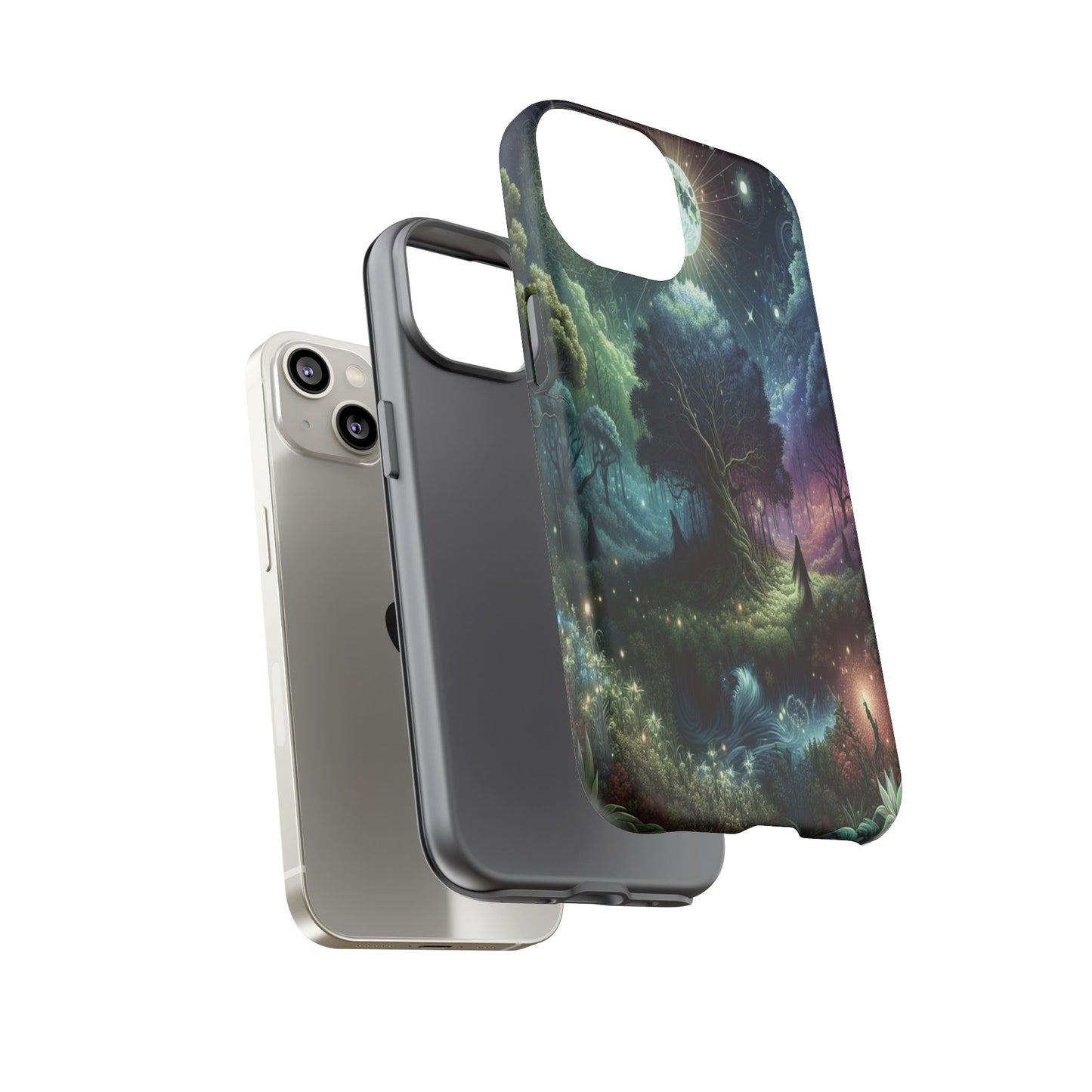 Luminous Forest Nightscape - Phone Case