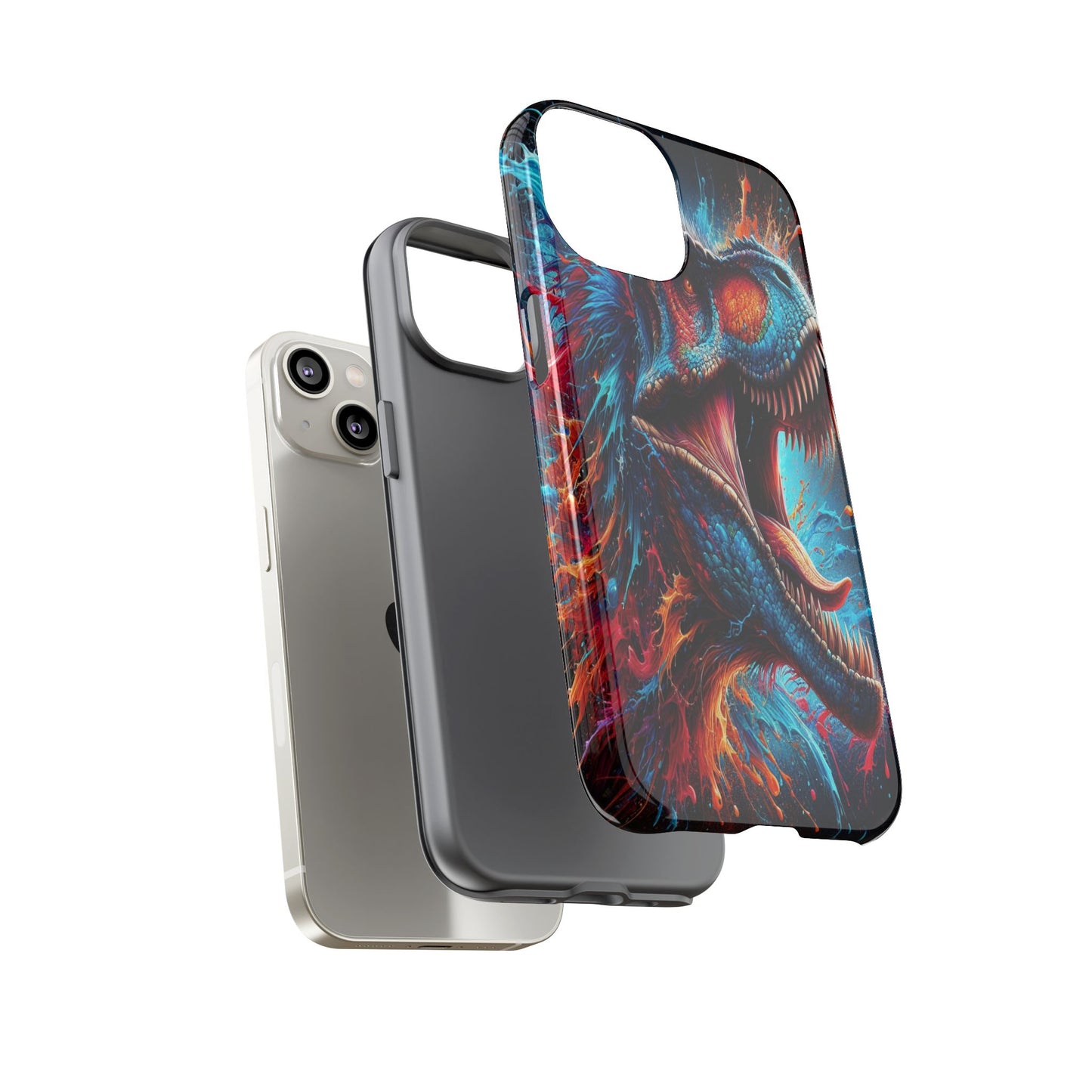 Colorburst Dinosaur Roar - Phone Case