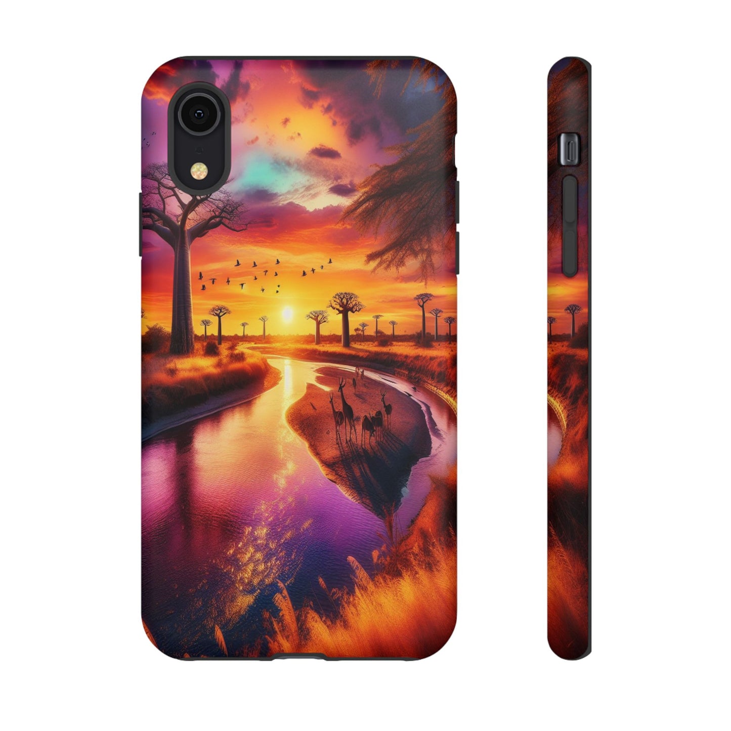 Journey Through Radiant Savannah - Phone Case