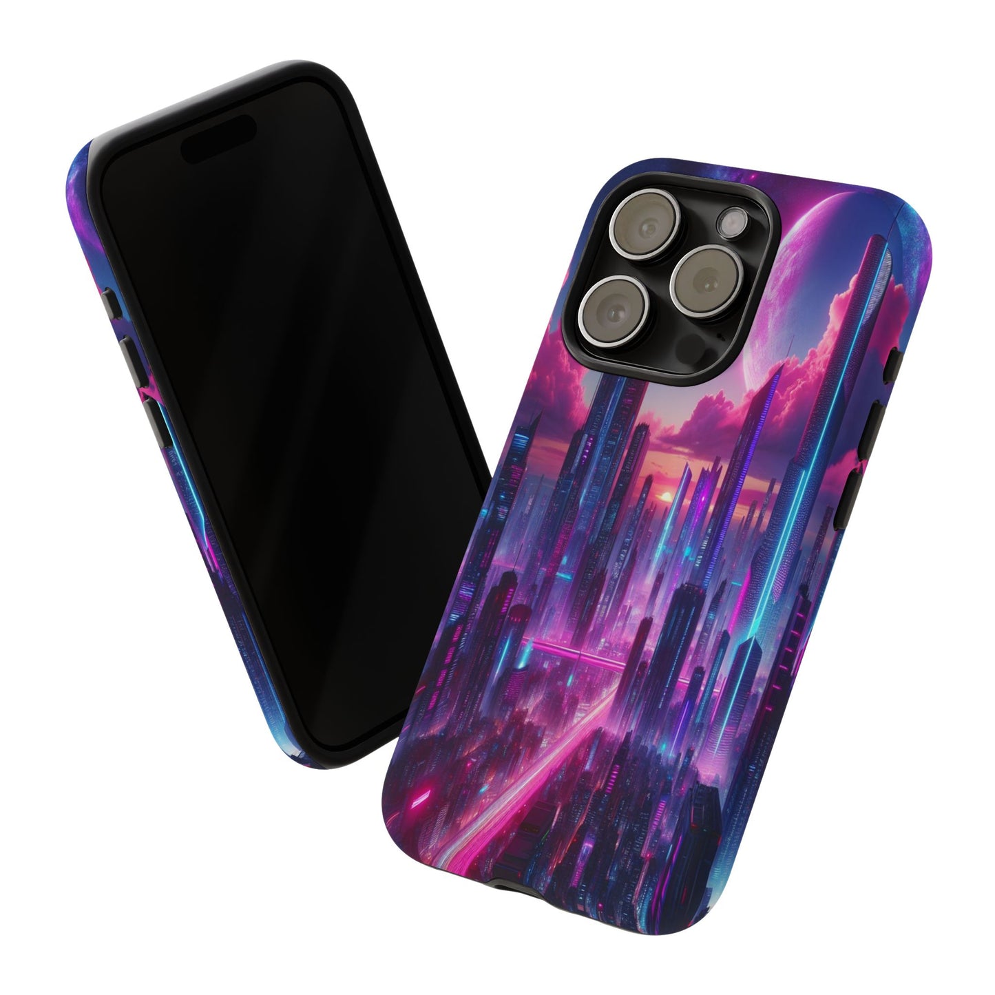 Futuristic Skyline Fantasy - Phone Case
