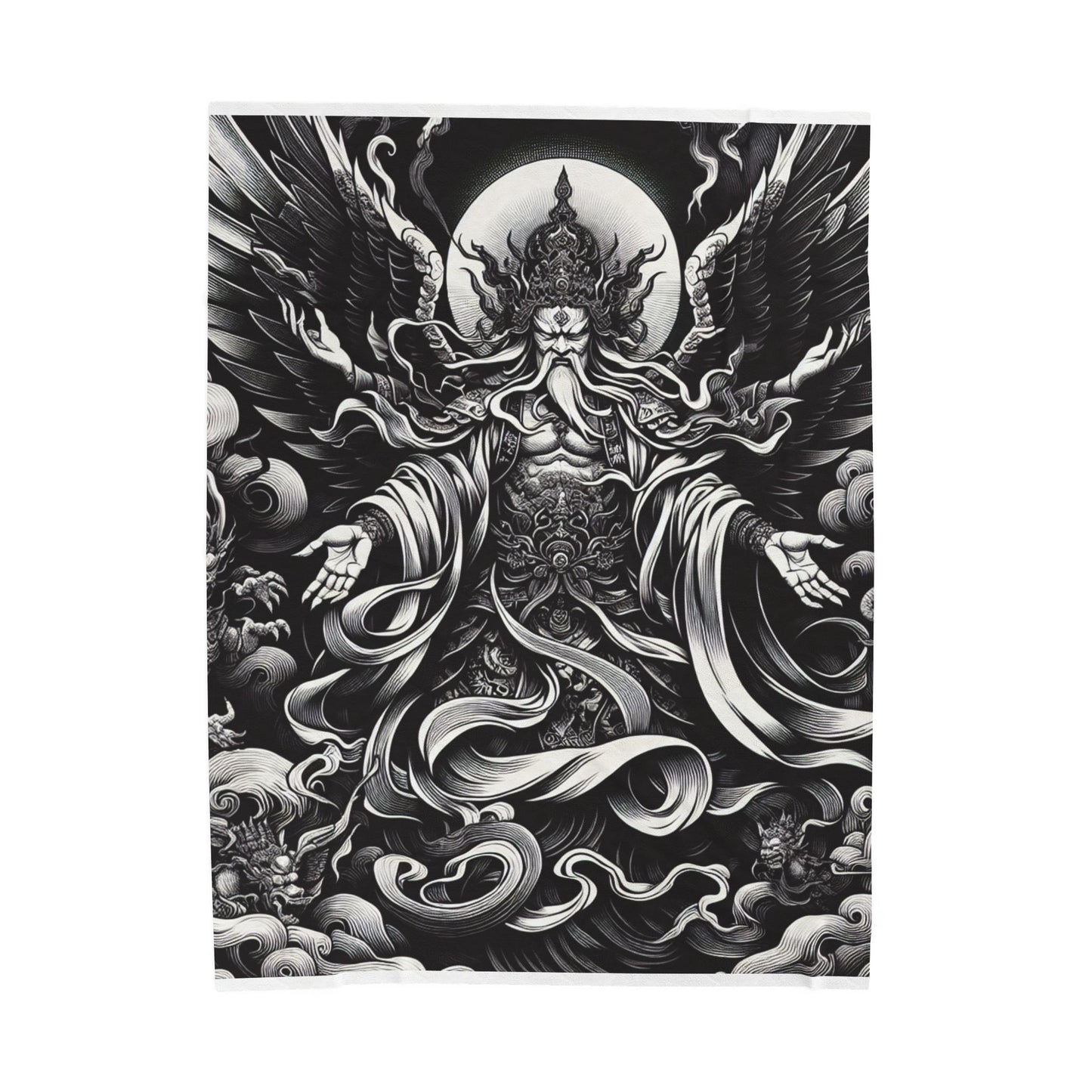 Guardian of the Divine Realm - Plush Blanket