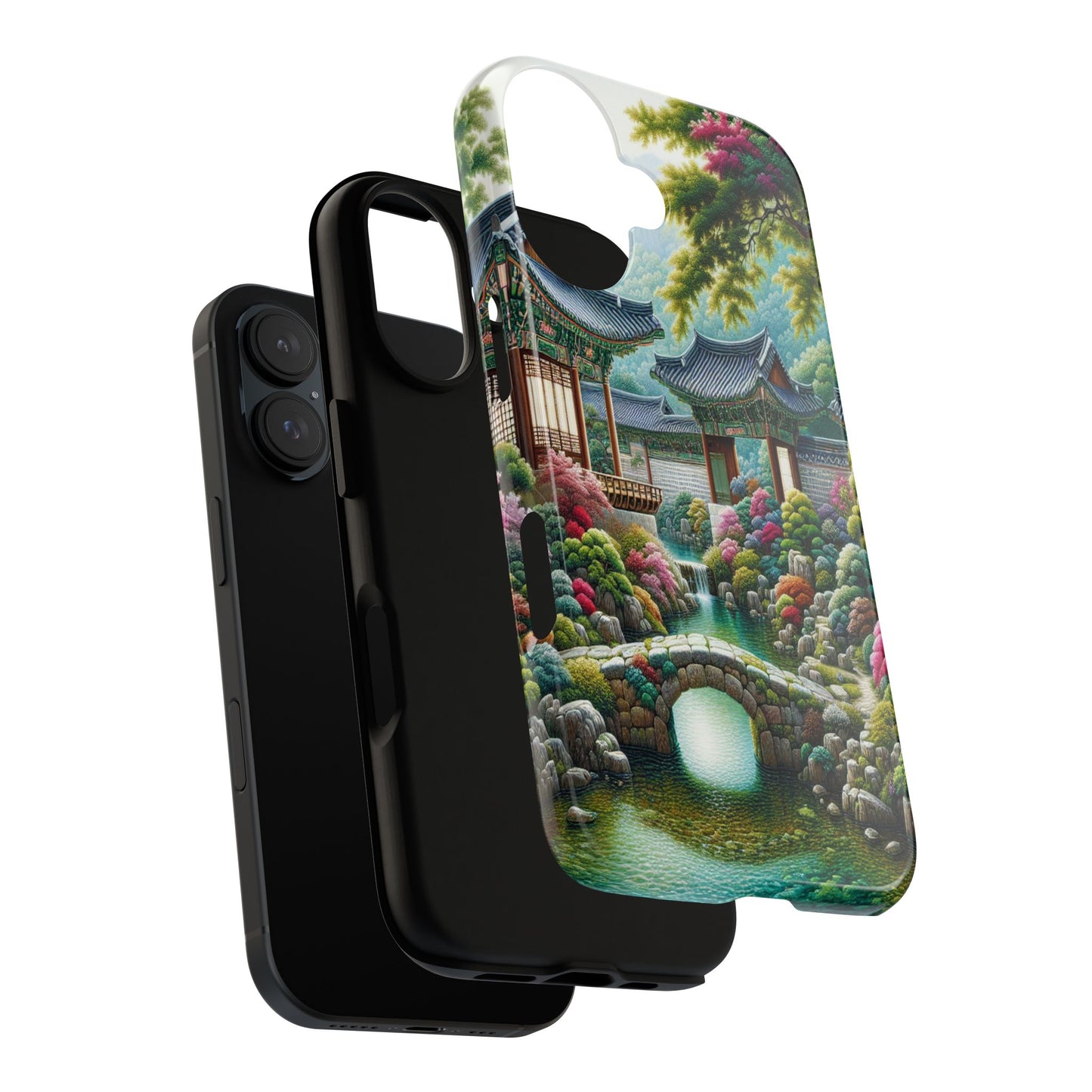 Custom ProtectiveTranquil Garden RetreatIphone Case Compatible With Iphone 16 15 14 - Phone Cover