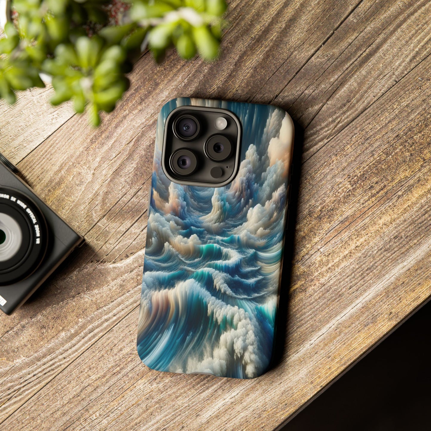 Waves of Clouded Light - Phone Case
