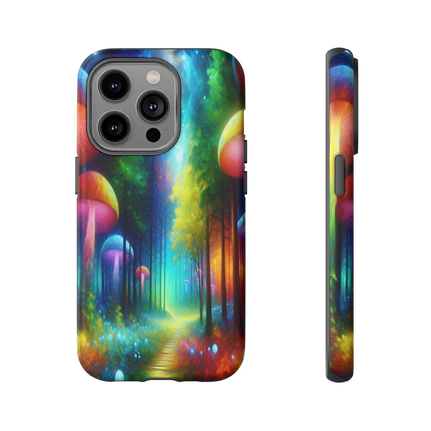 Mushroom Pathway in a Mystical Forest - Phone Case