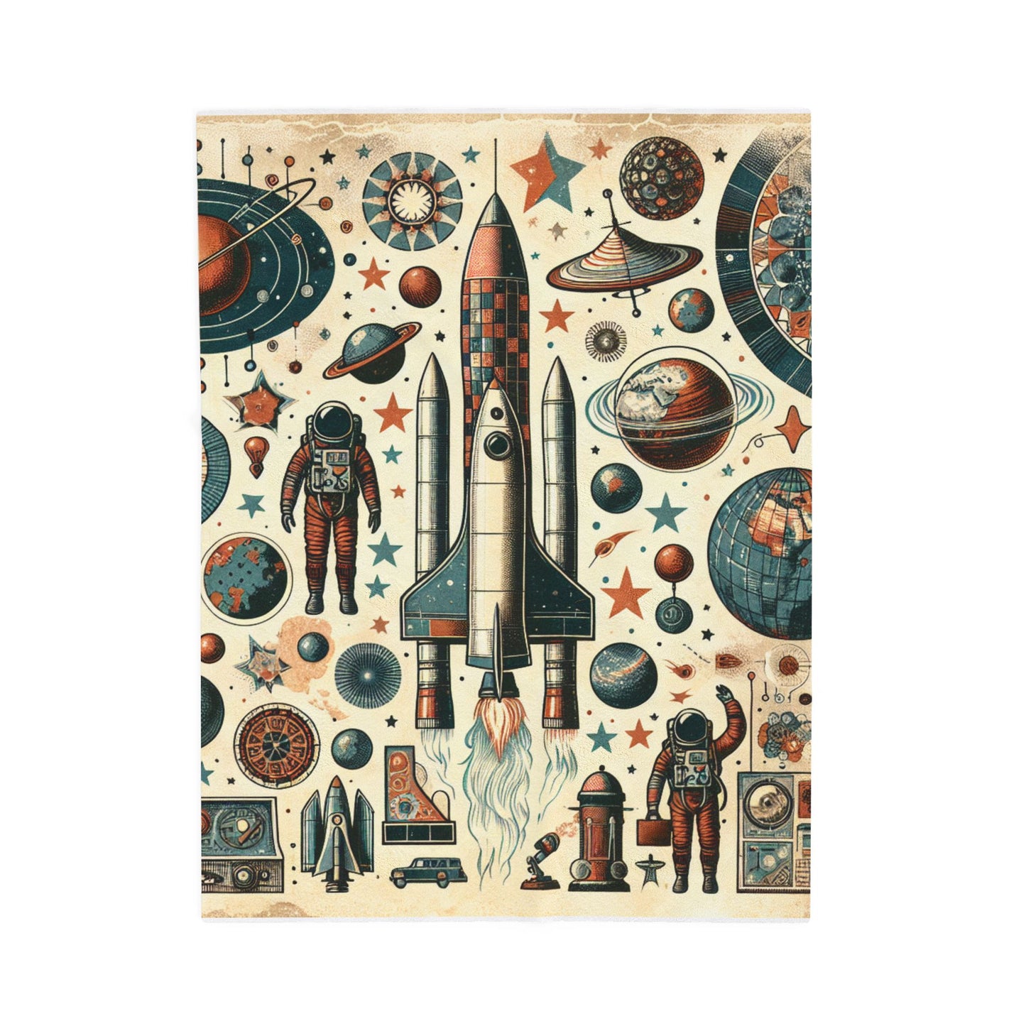 Space Expedition Mystique - Plush Blanket