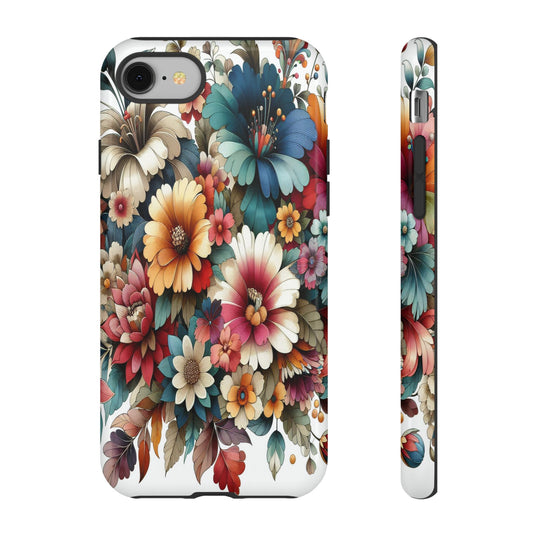 Floral Celebration in Colorful Hues - Phone Case
