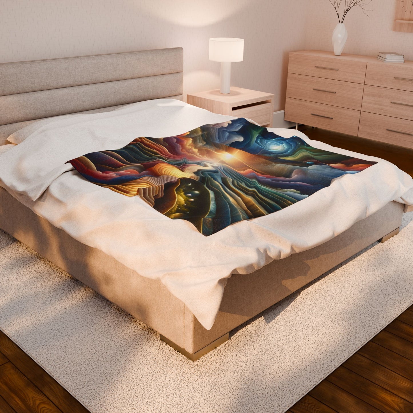 Pathway to Infinity - Plush Blanket
