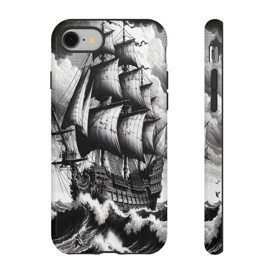 Custom ProtectiveSailing Through the TempestIphone Case Compatible With Iphone 16 15 14 - Phone Cover