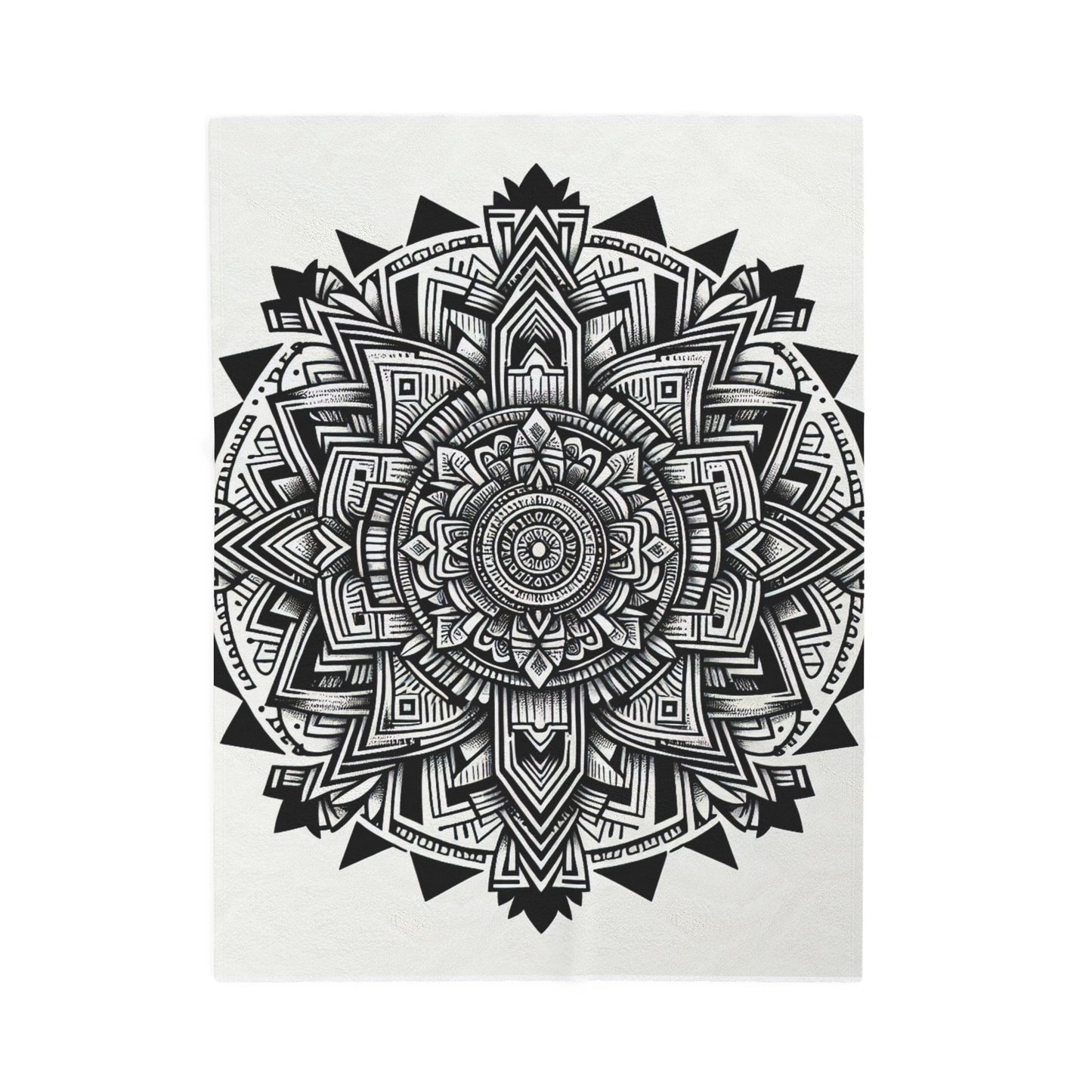 Intricate Zen Mandala- Plush Blanket